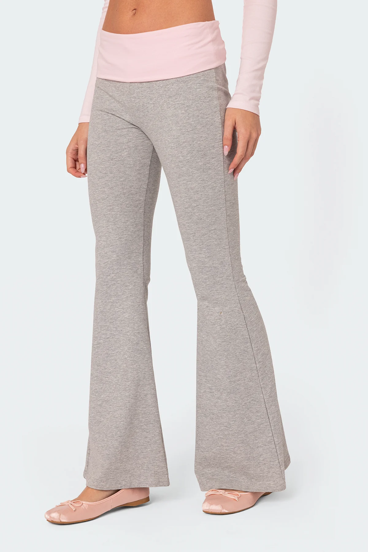 Molly Contrast Flared Leggings - Image 3