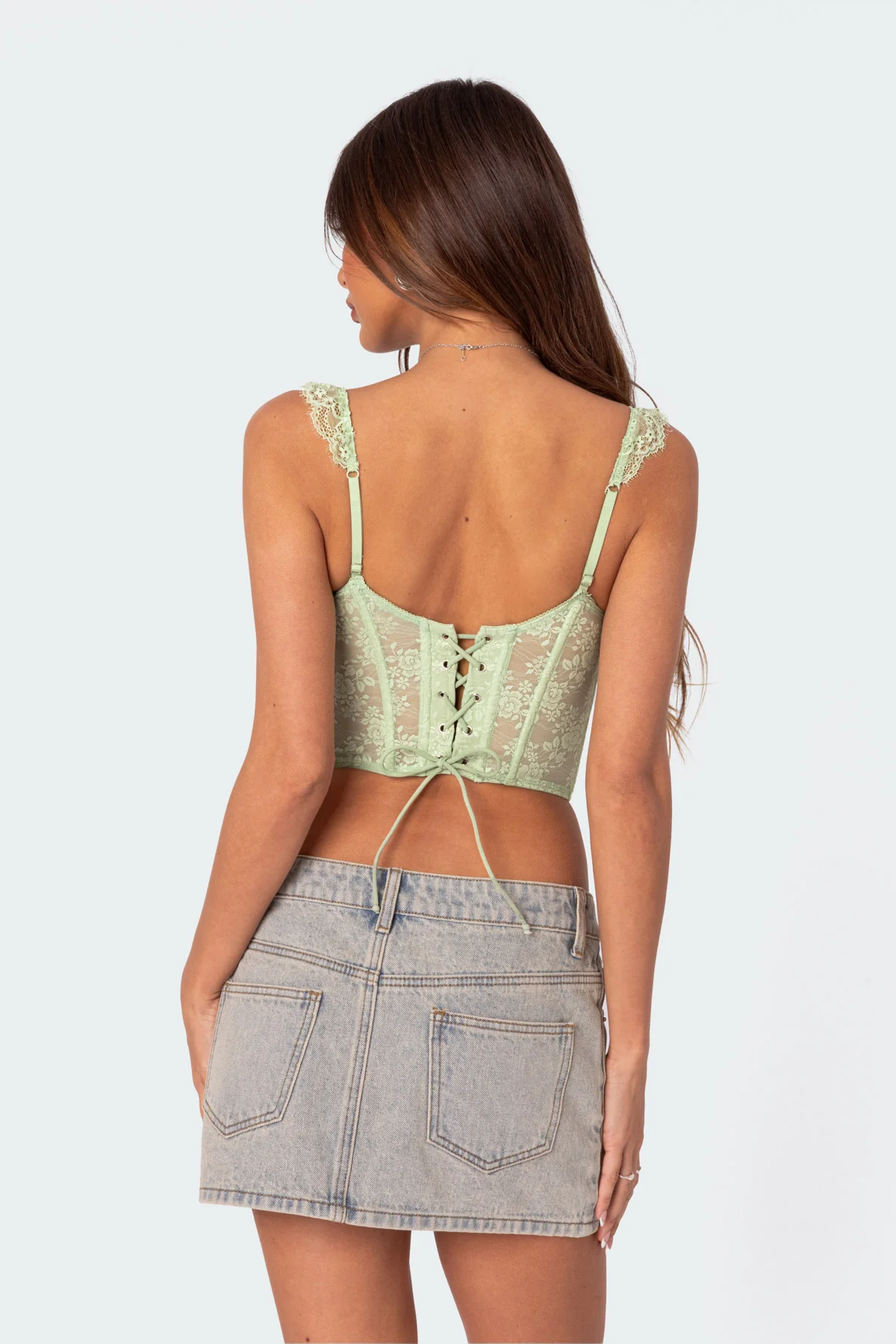 Amaya Sheer Lace Corset - Image 5