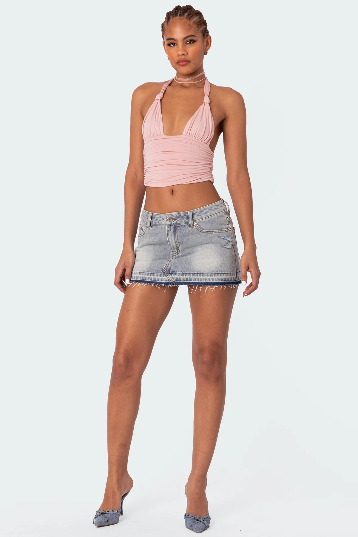 Lillie Knotted Halter Top - Image 5