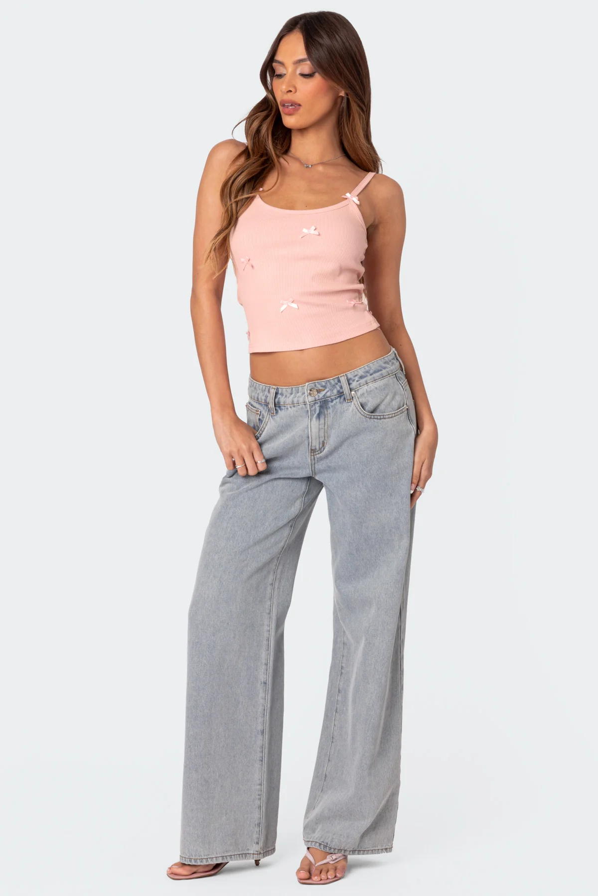 Emilia Ribbed Bow Tank Top - Image 4