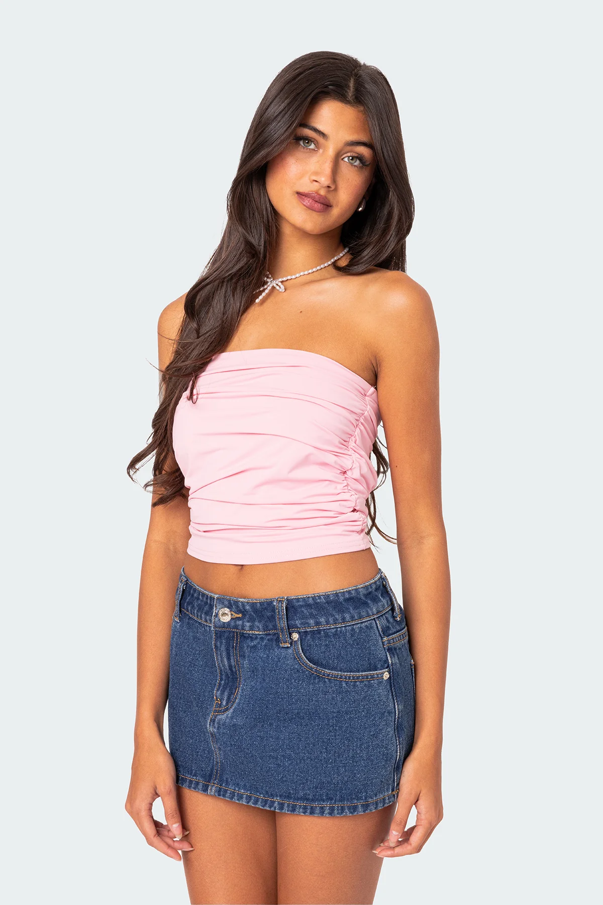 Isabella Ruched Tube Top - Image 3