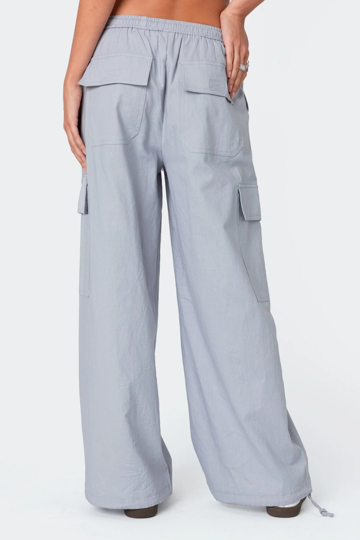 Phoenix Linen Look Cargo Pants - Image 4