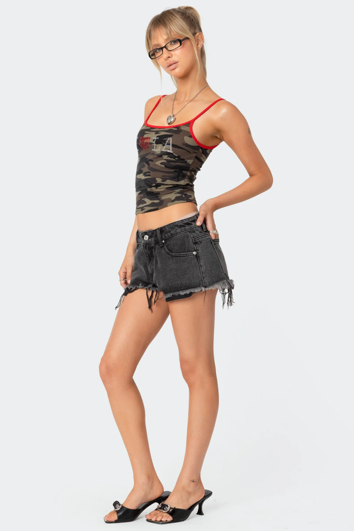La Lover Rhinestone Tank Top - Image 4