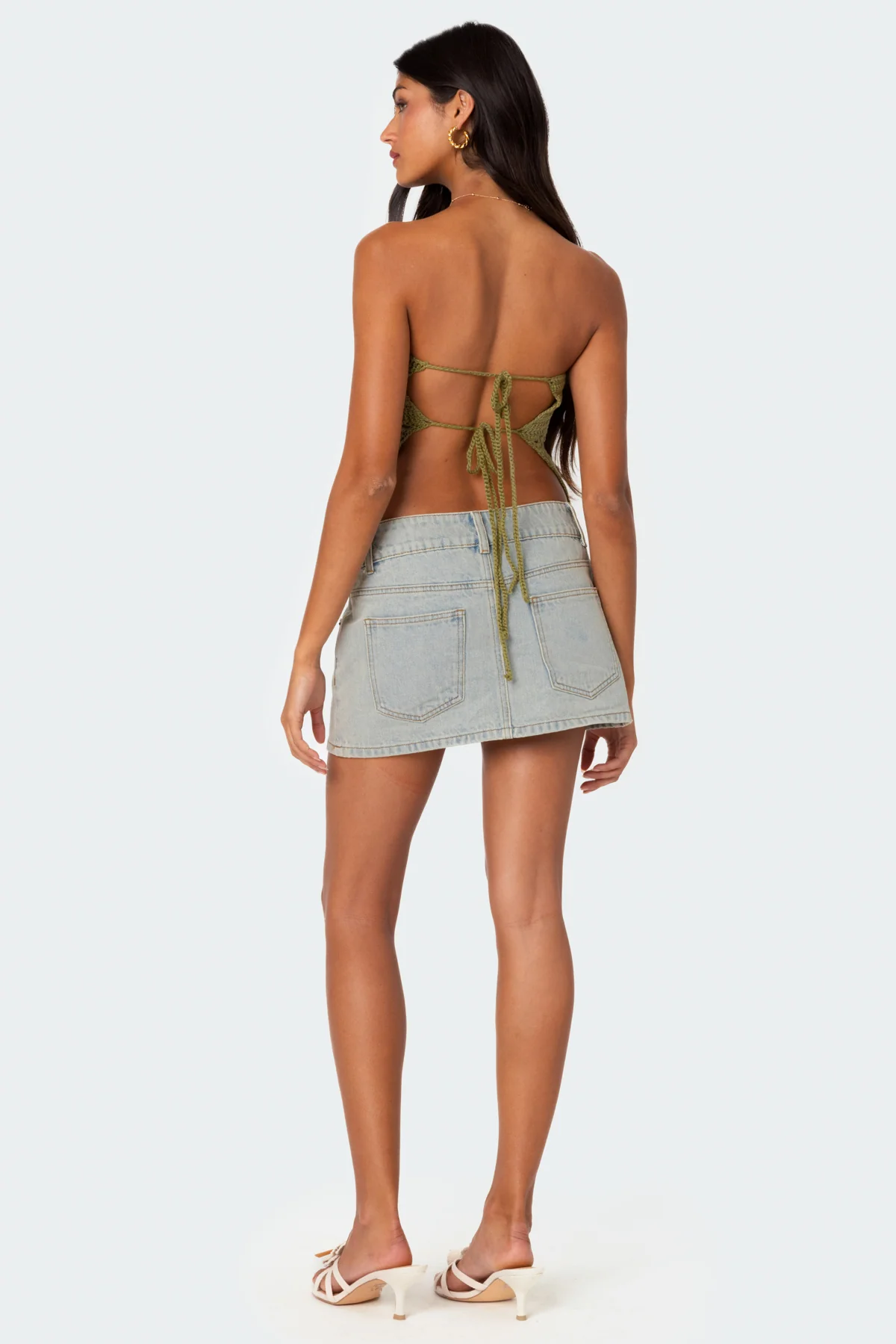 Niki Crochet Strapless Top - Image 2