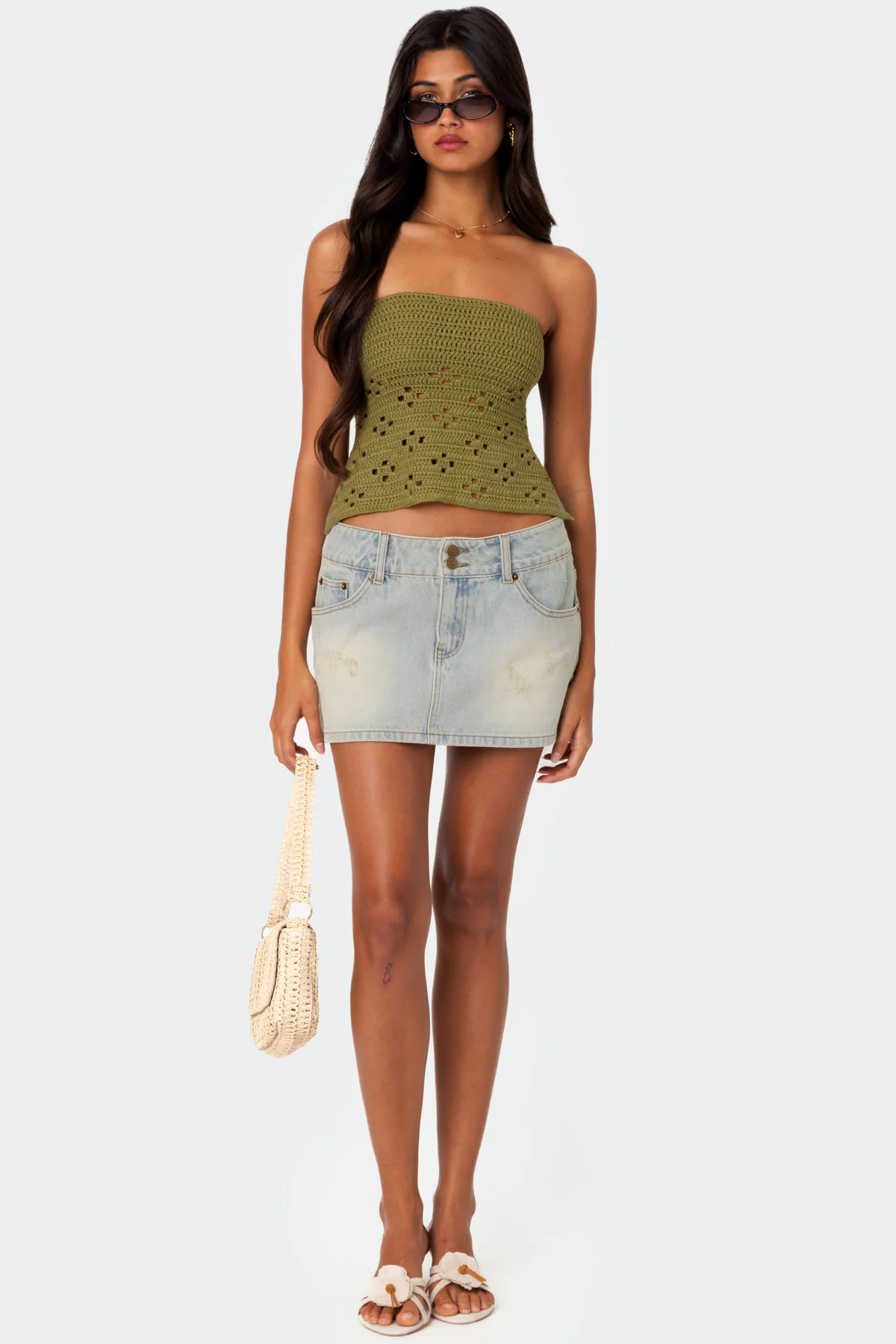 Niki Crochet Strapless Top - Image 5