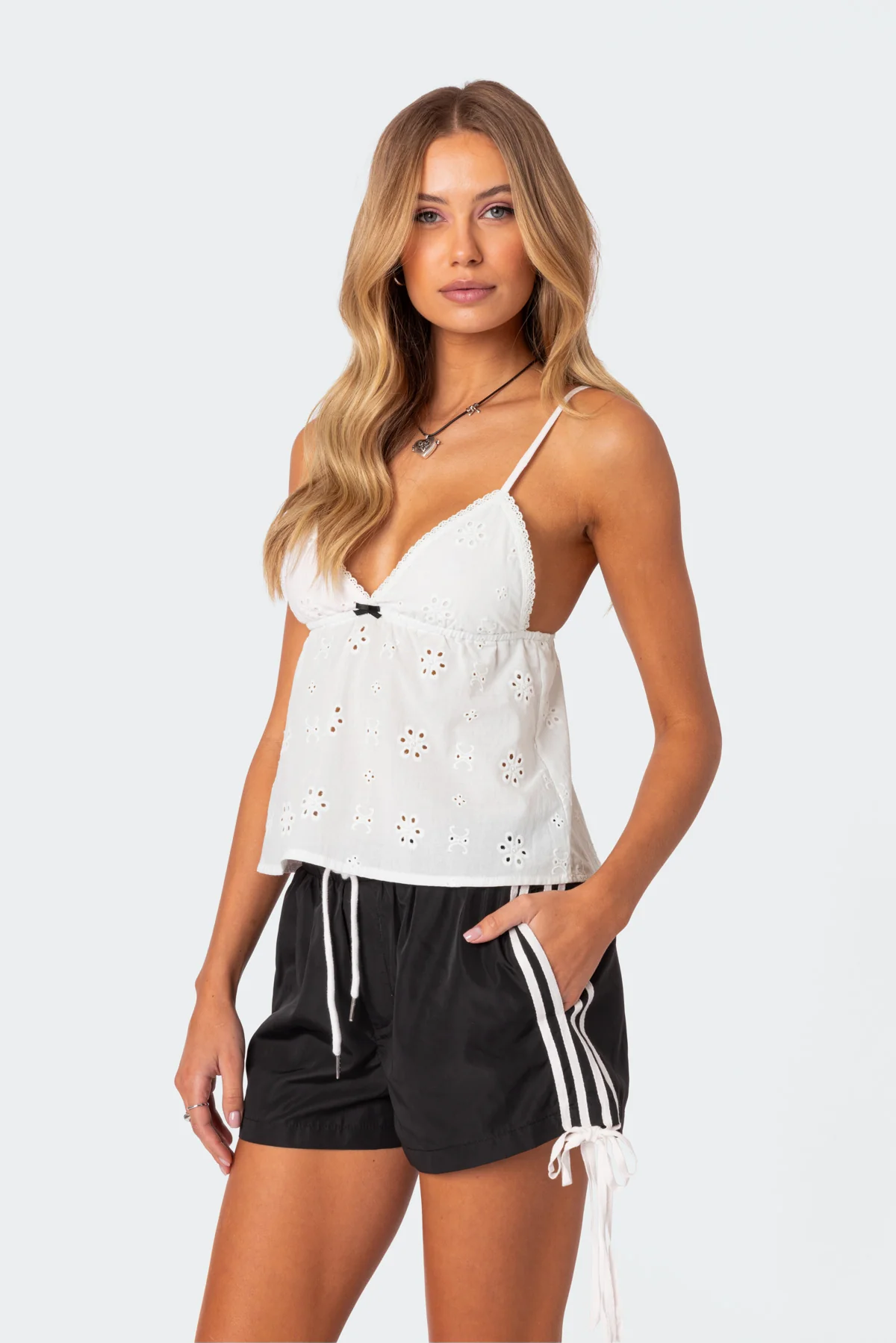 Emilie Eyelet Tank Top - Image 4