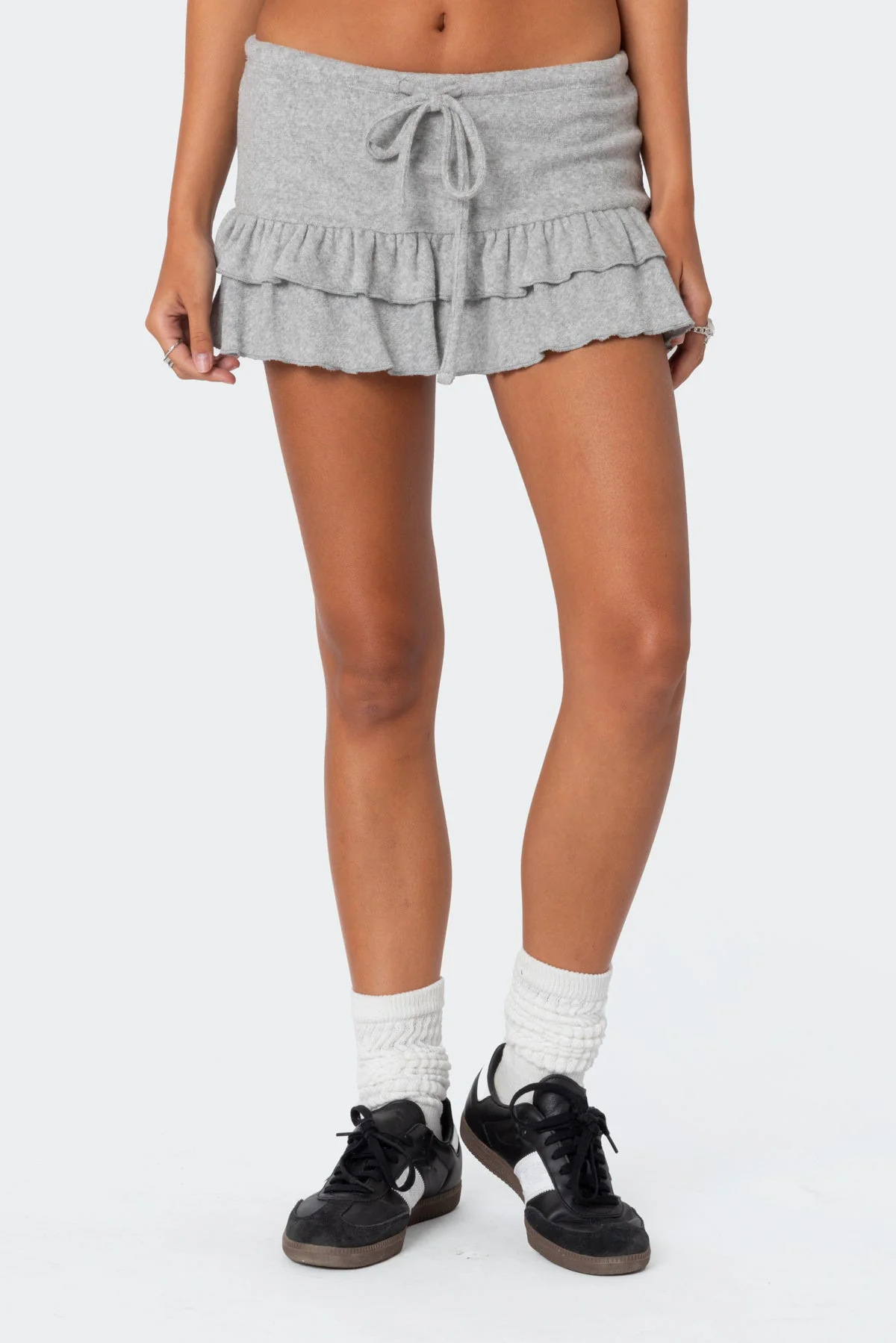 Delia Ruffled Terry Mini Skort - Image 2