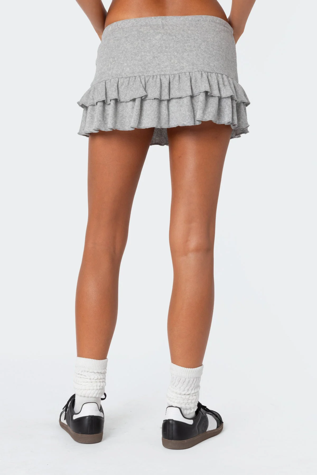 Delia Ruffled Terry Mini Skort - Image 5
