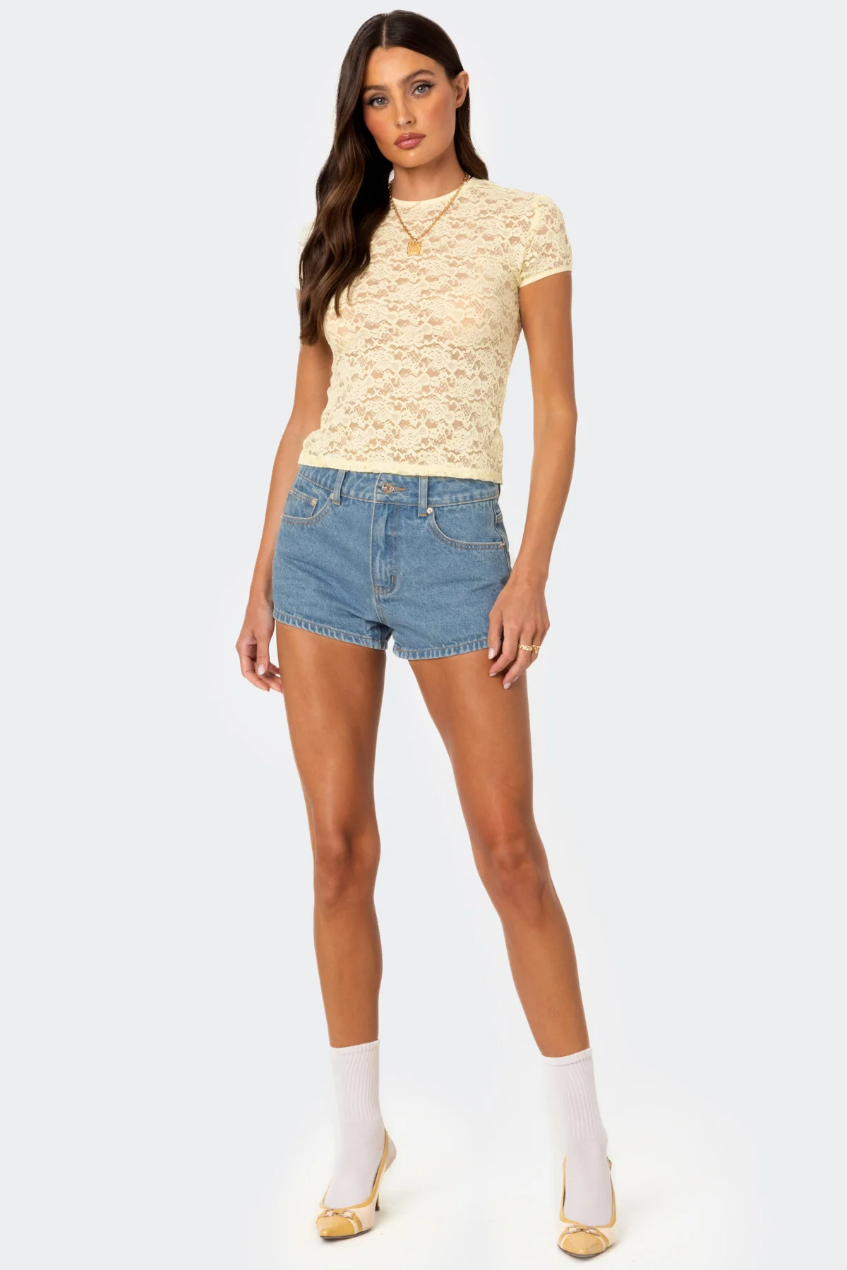 Kaori Sheer Lace Top - Image 4
