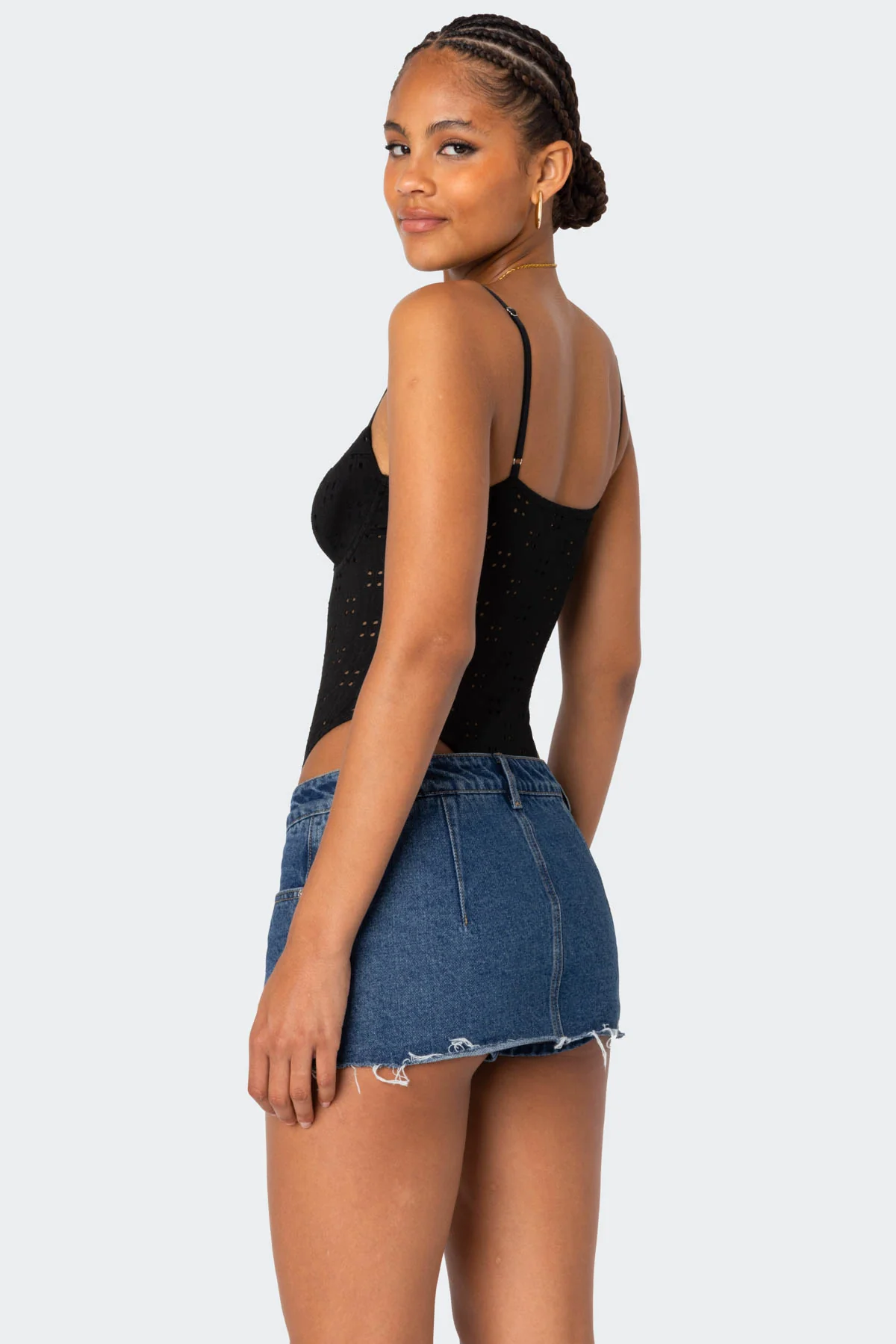 Raven Cupped Eyelet Bodysuit - Image 5