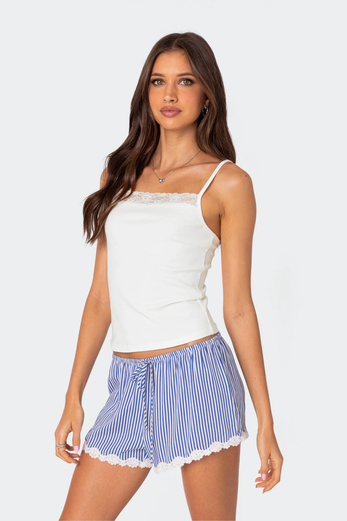 Gretchen Lace Trim Tank Top - Image 4