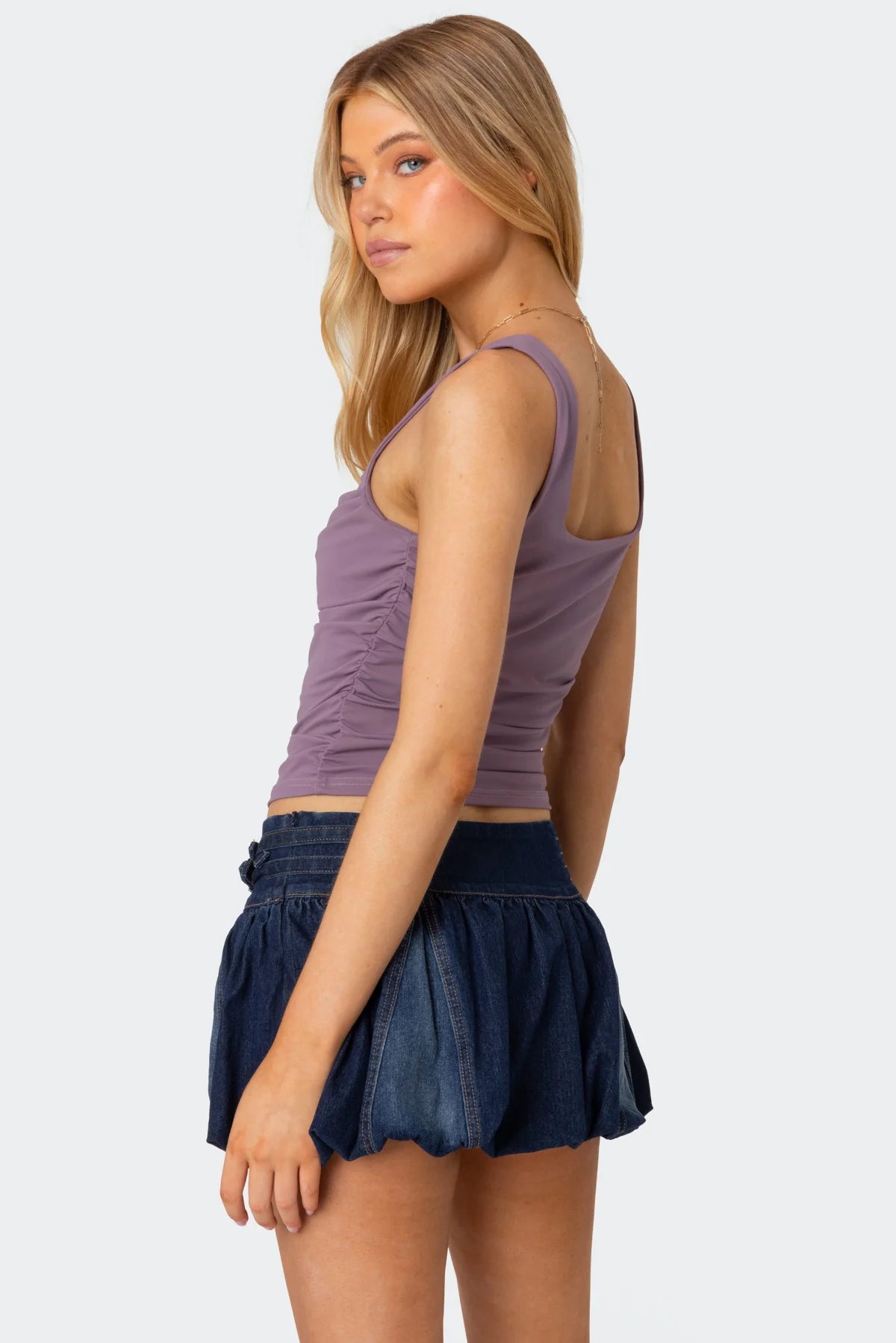 Rio Ruched Square Neck Top - Image 5