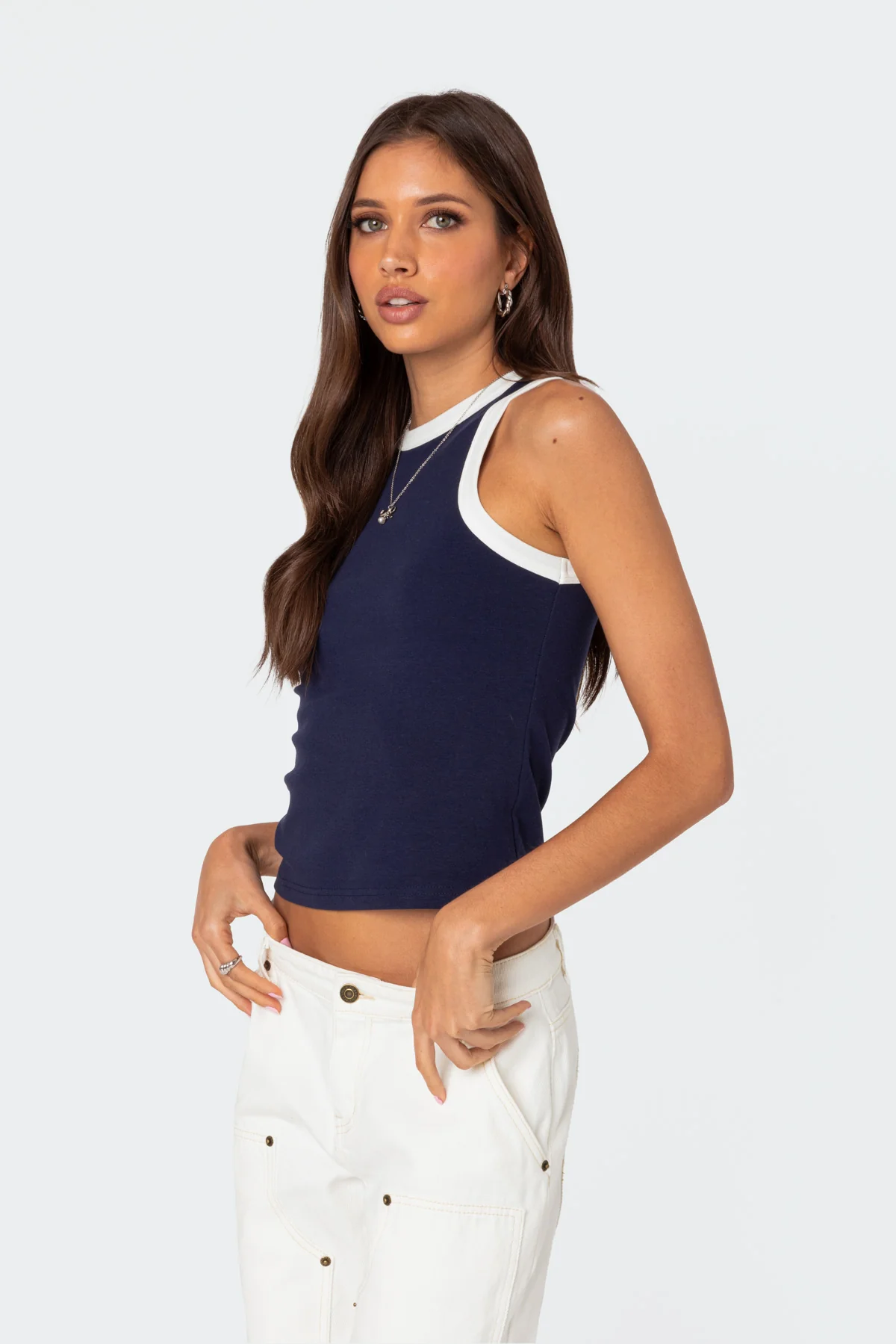 Tammy Contrast Tank Top - Image 4