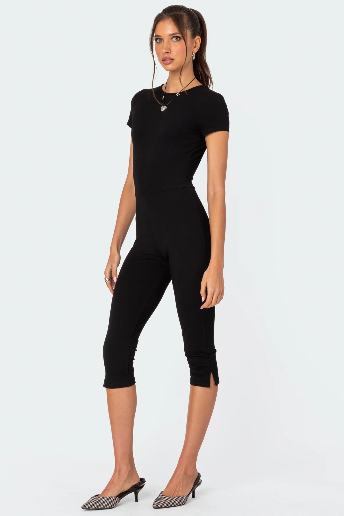 Capri Open Back Jumpsuit - Image 3
