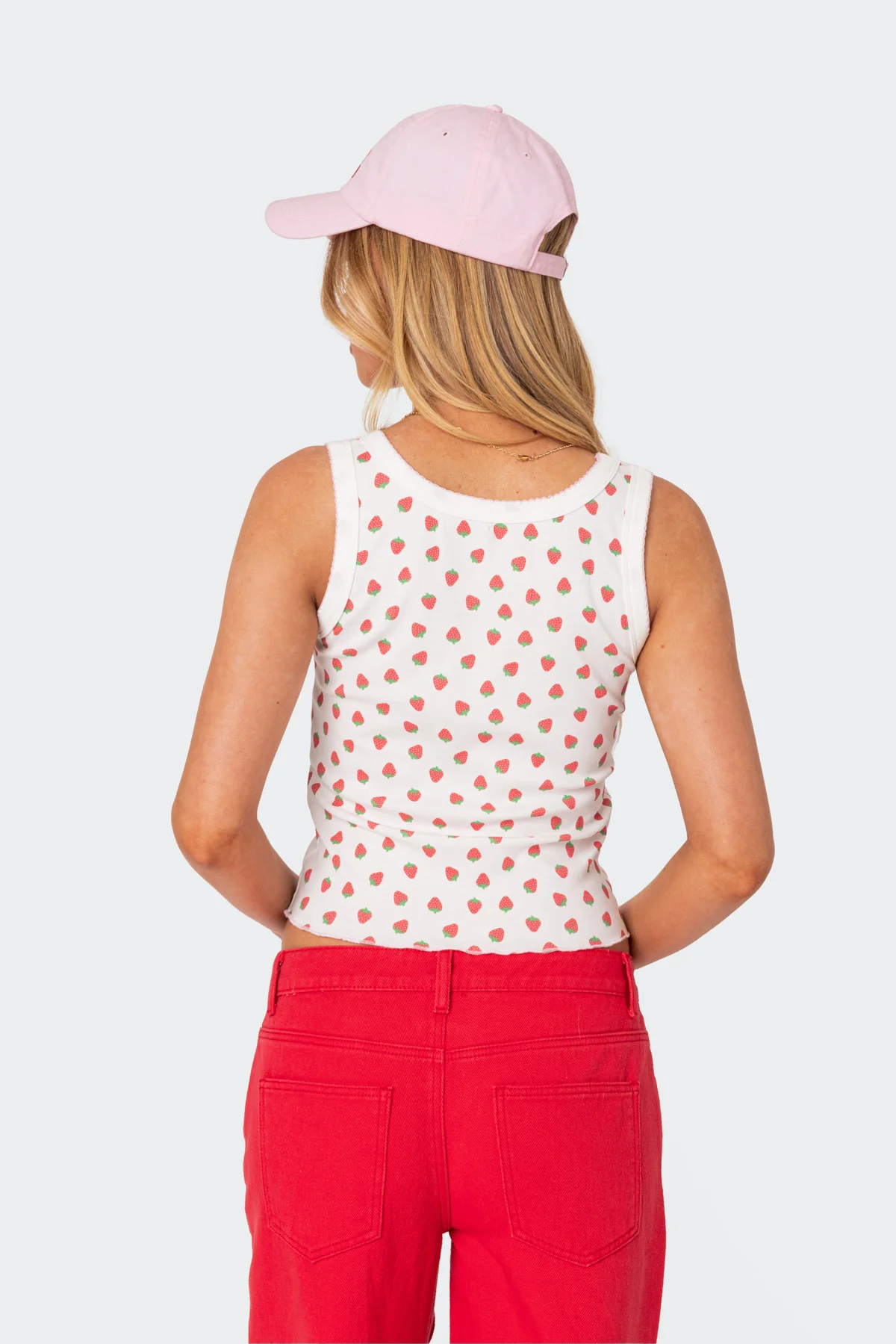 Berry Cool Printed Tank Top - Image 5