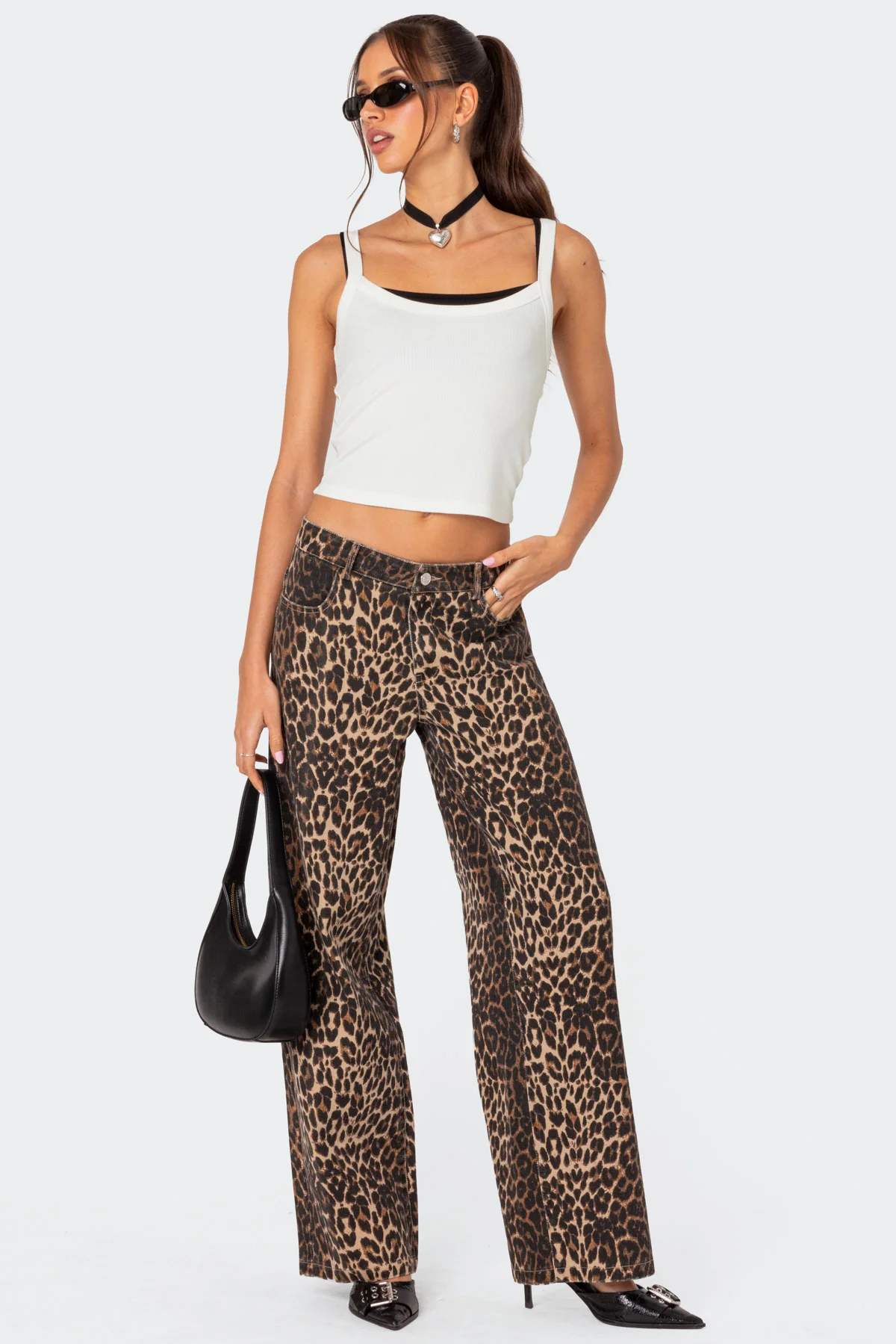 Layered Contrast Ribbed Tank Top - Image 2