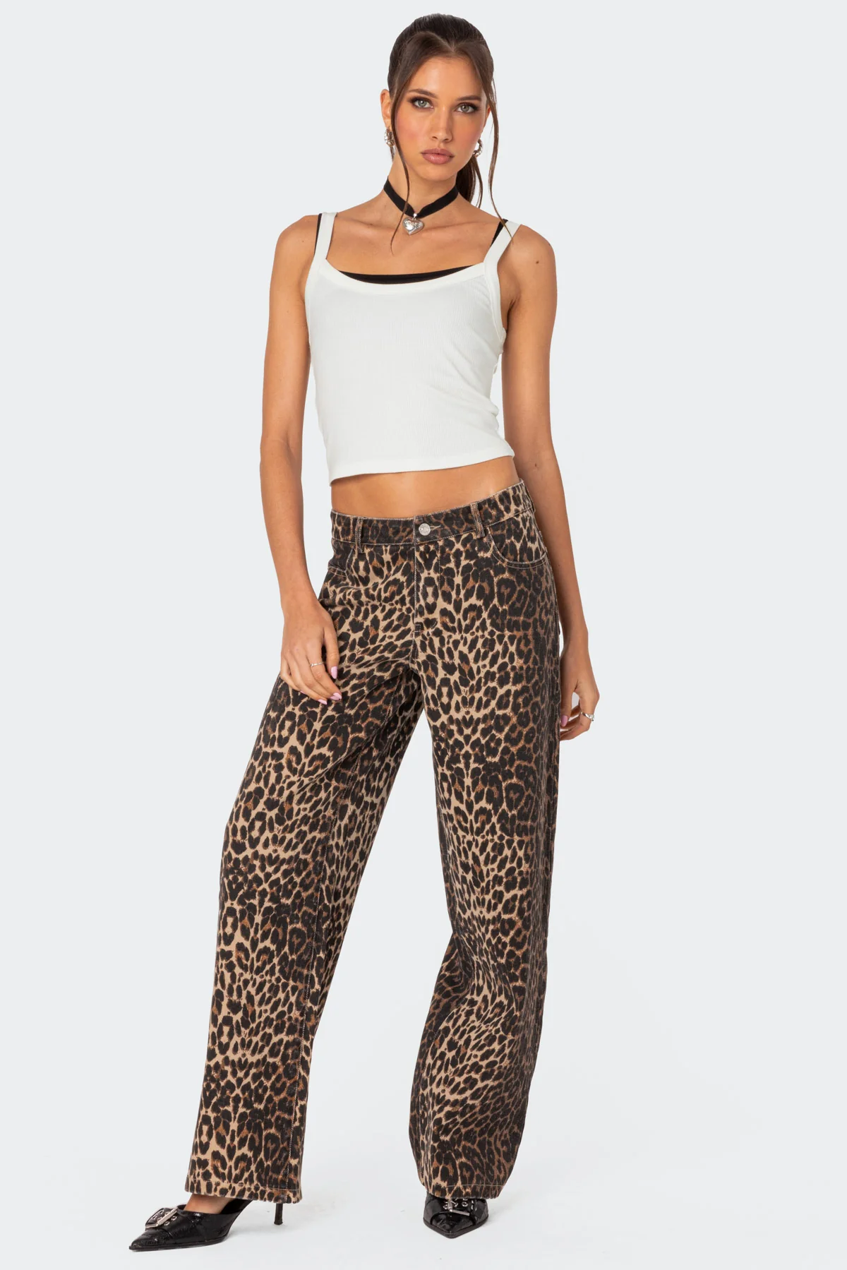 Layered Contrast Ribbed Tank Top - Image 5
