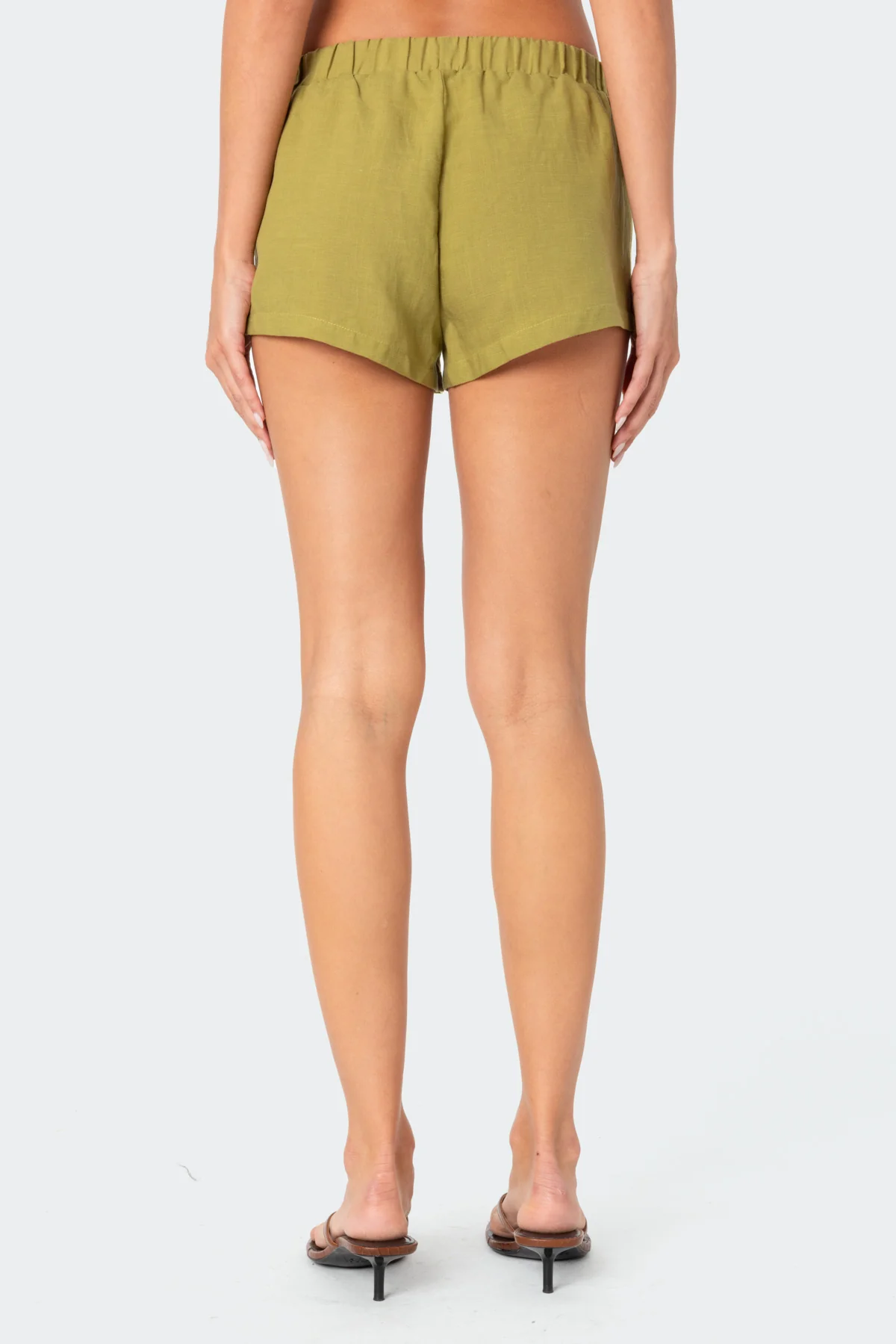 Arden Linen Look Shorts - Image 4