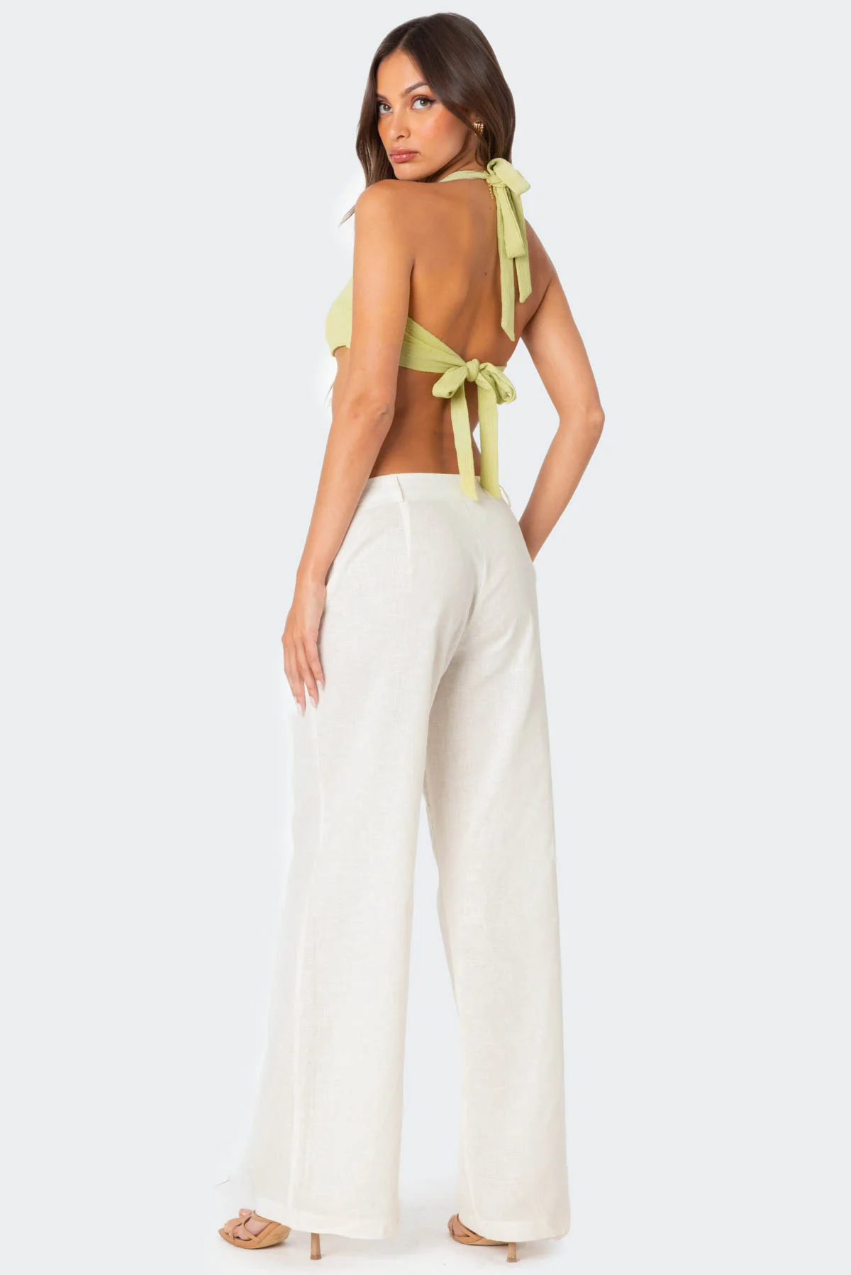 Twisty Textured Bra Top - Image 2