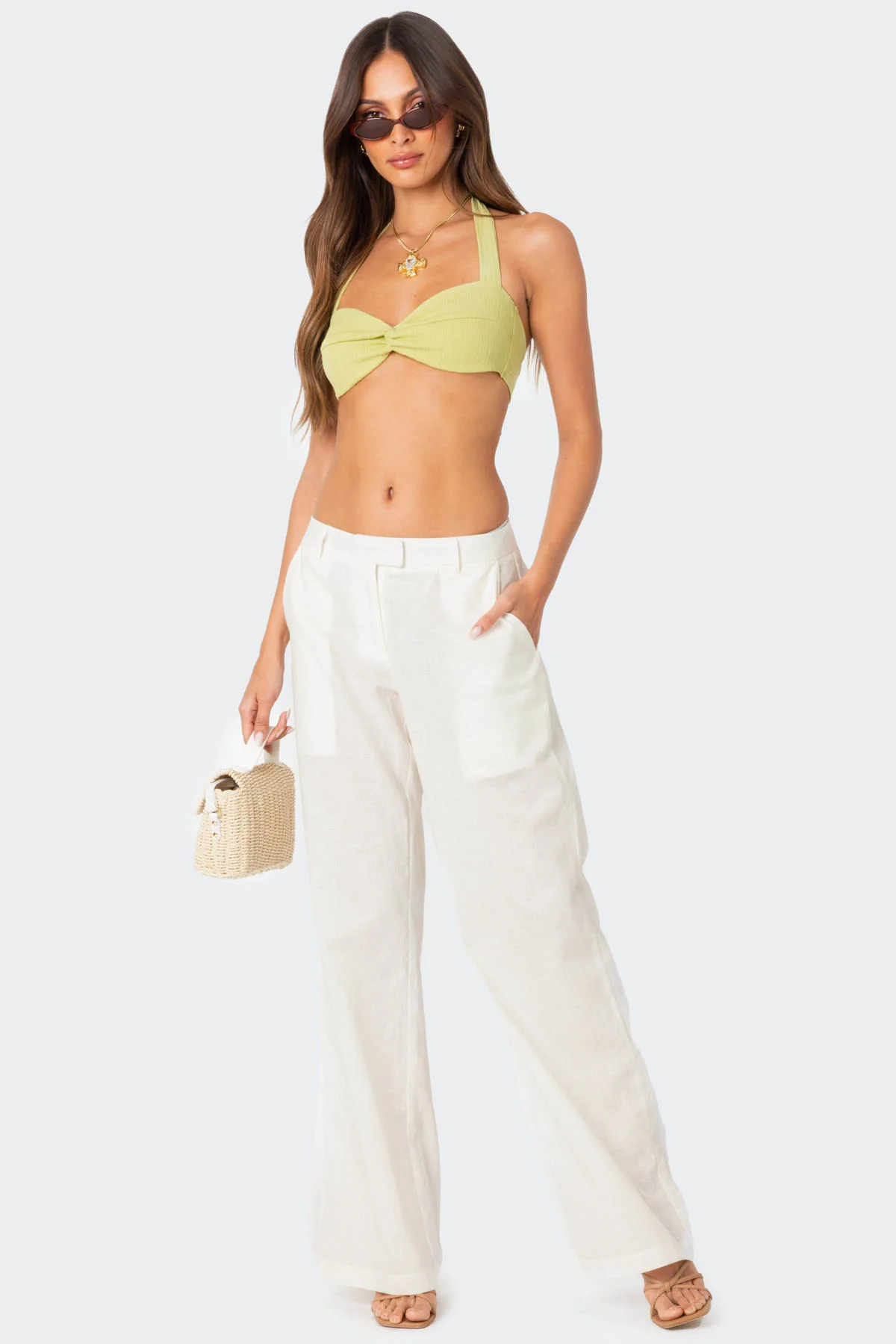 Twisty Textured Bra Top - Image 5