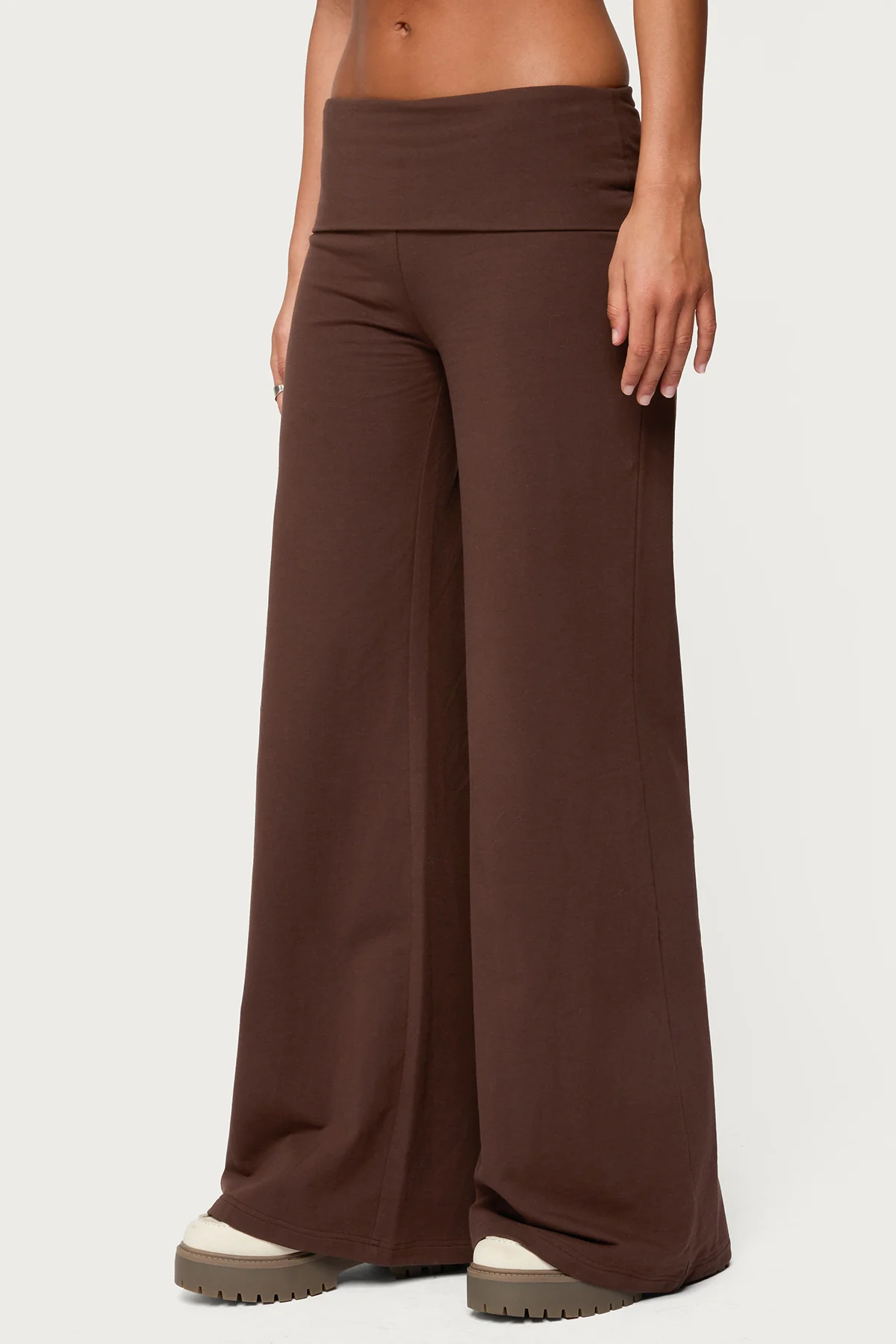 Wide Leg Foldover Pants - Image 5