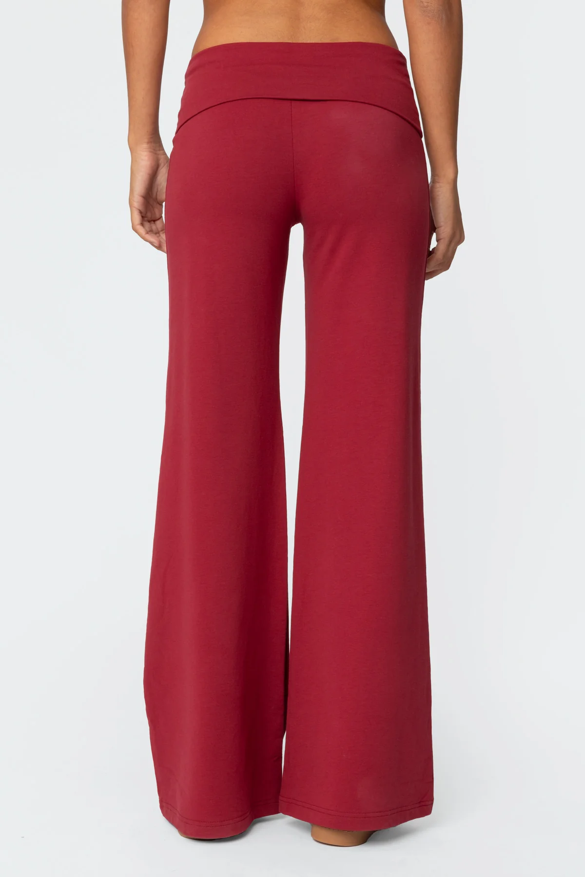 Wide Leg Foldover Pants - Image 4