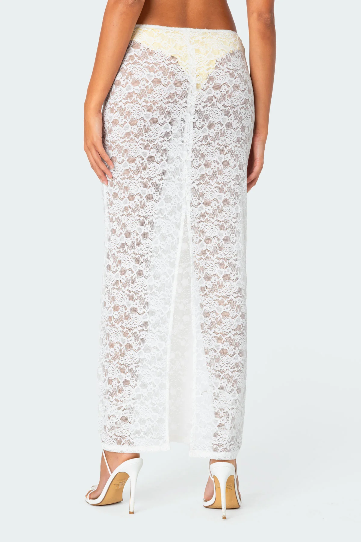 Oceana Sheer Lace Maxi Skirt - Image 5
