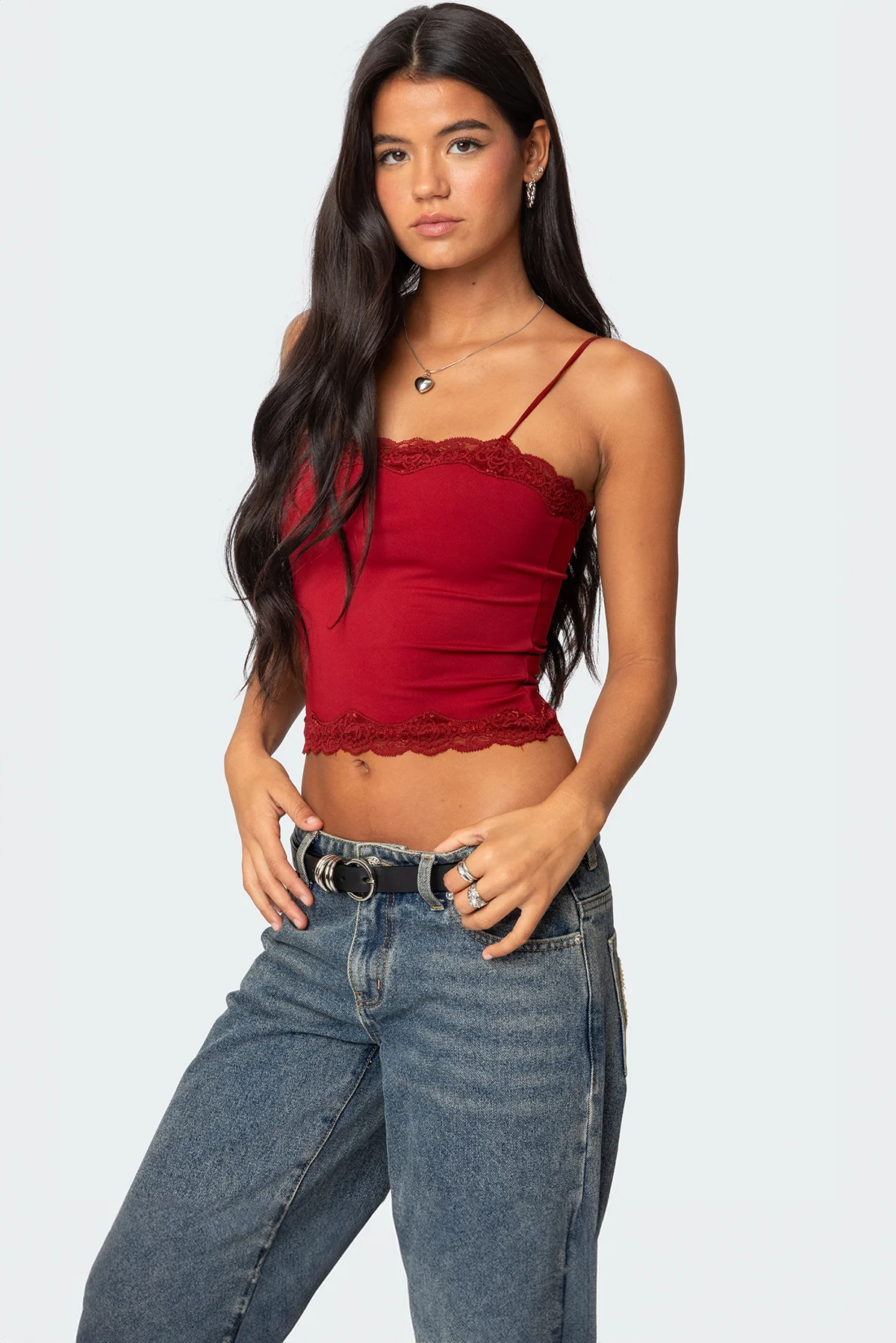 Cruella Lace Trim Tank Top - Image 3
