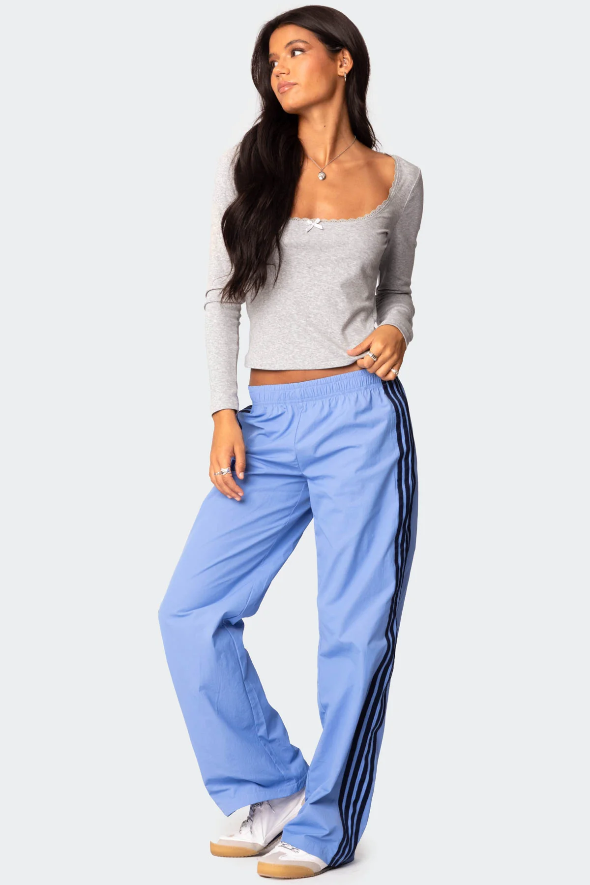 Mora Lace Trim Ribbed T Shirt - Image 4