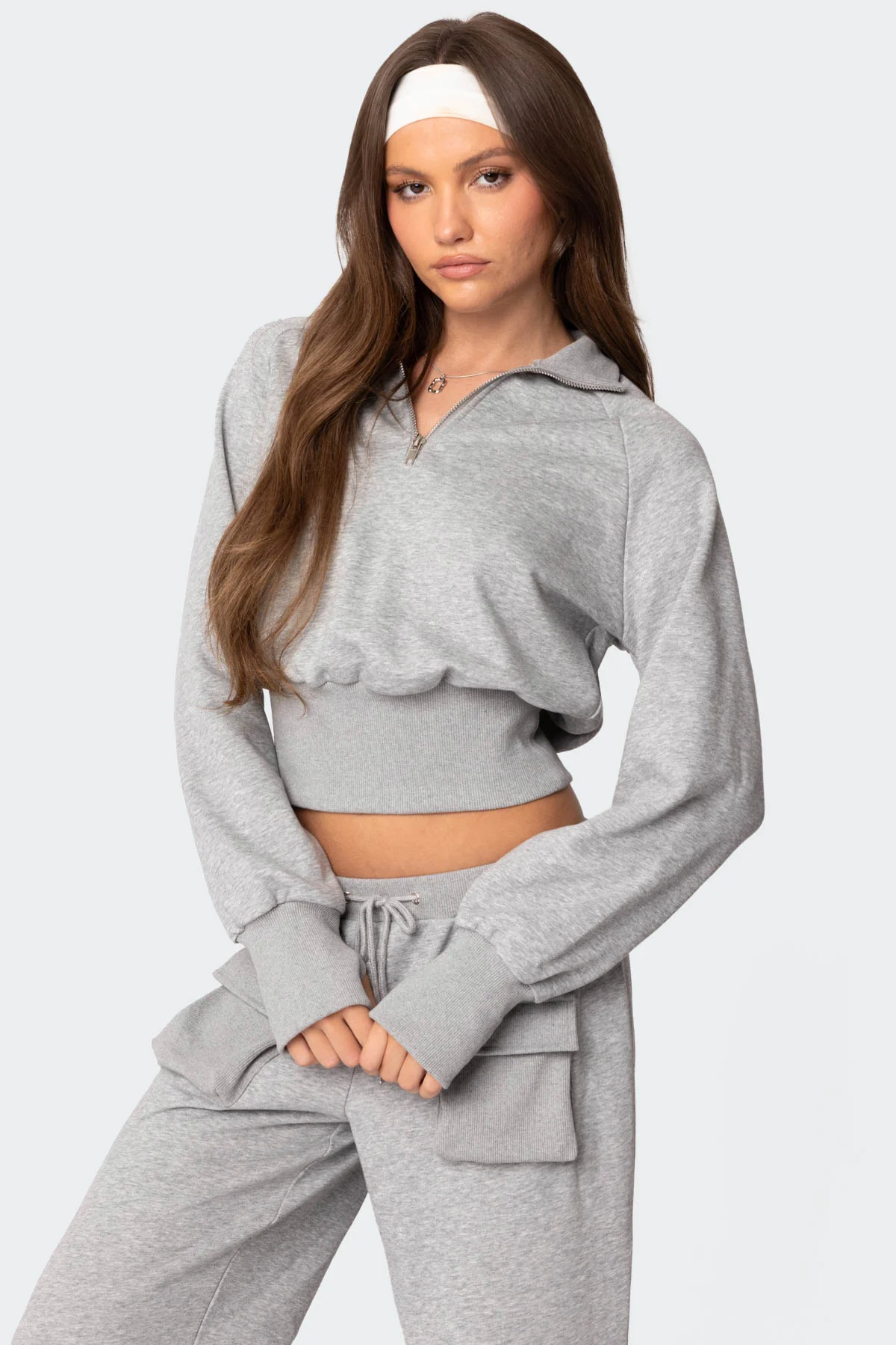 Bailey French Terry Quarter Zip Top - Image 3