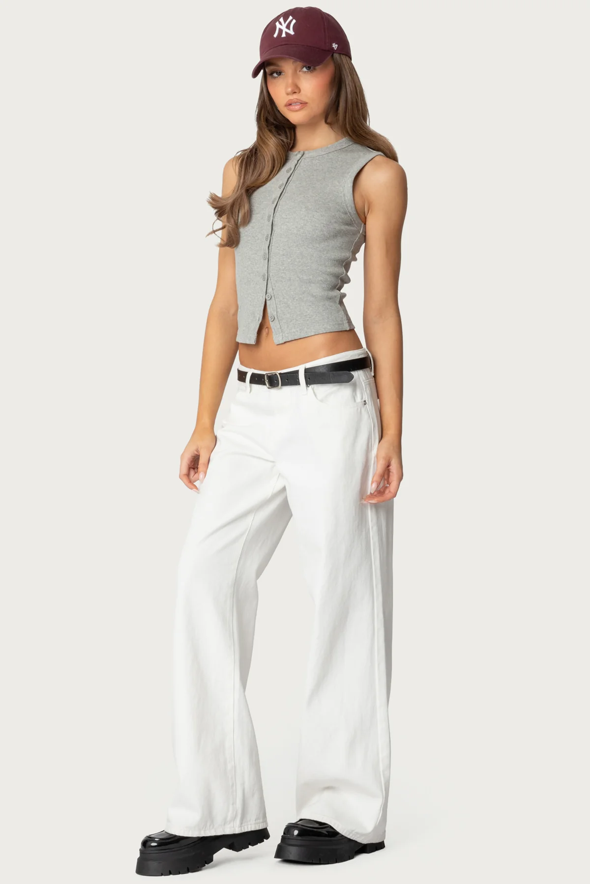 Basel Button Up Tank Top - Image 3