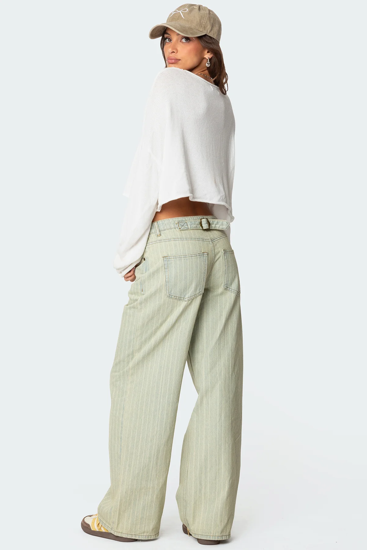 Lannah Textured Low Rise Baggy Jeans - Image 5