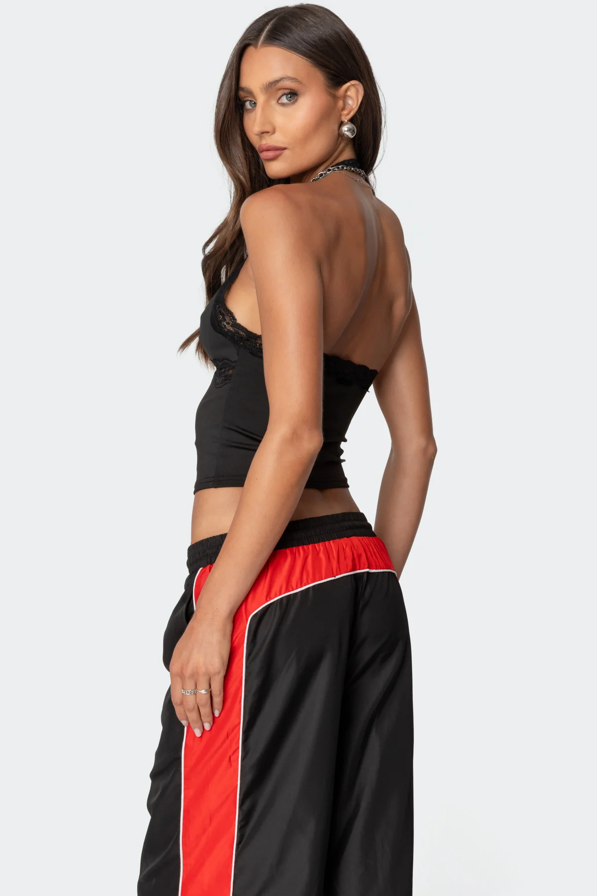 Cindi Lace Trim Halter Top - Image 5