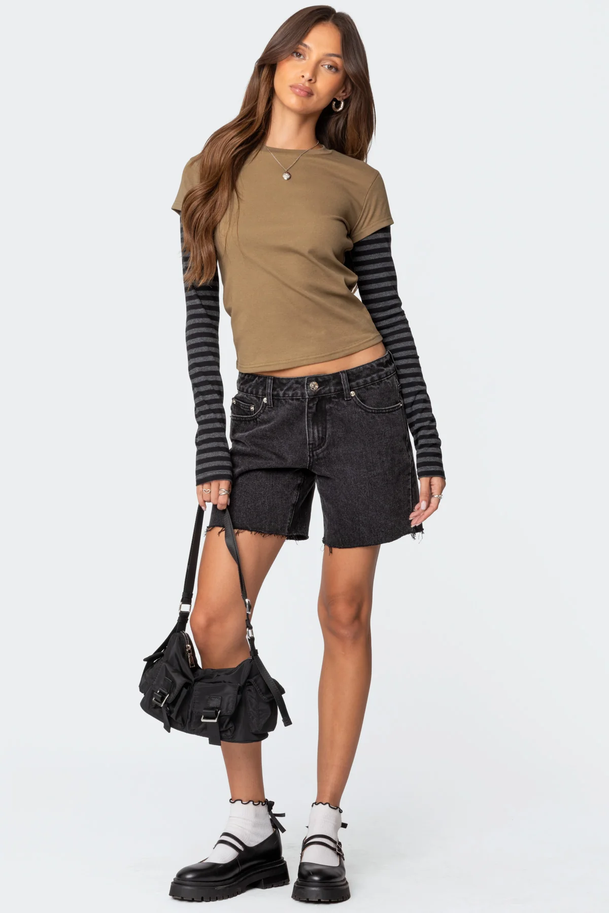 Eliana Layered Long Sleeve T Shirt - Image 2