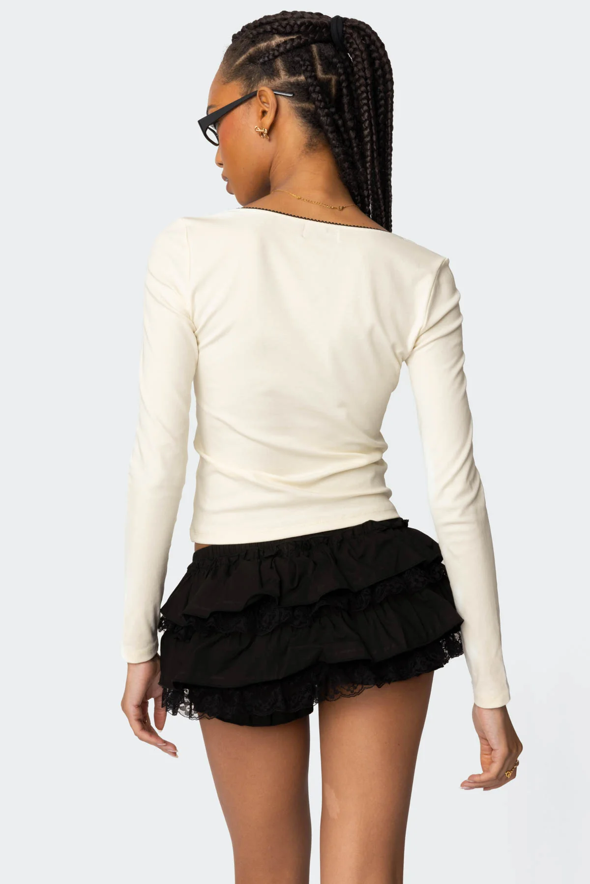 Fragile Square Neck Top - Image 5