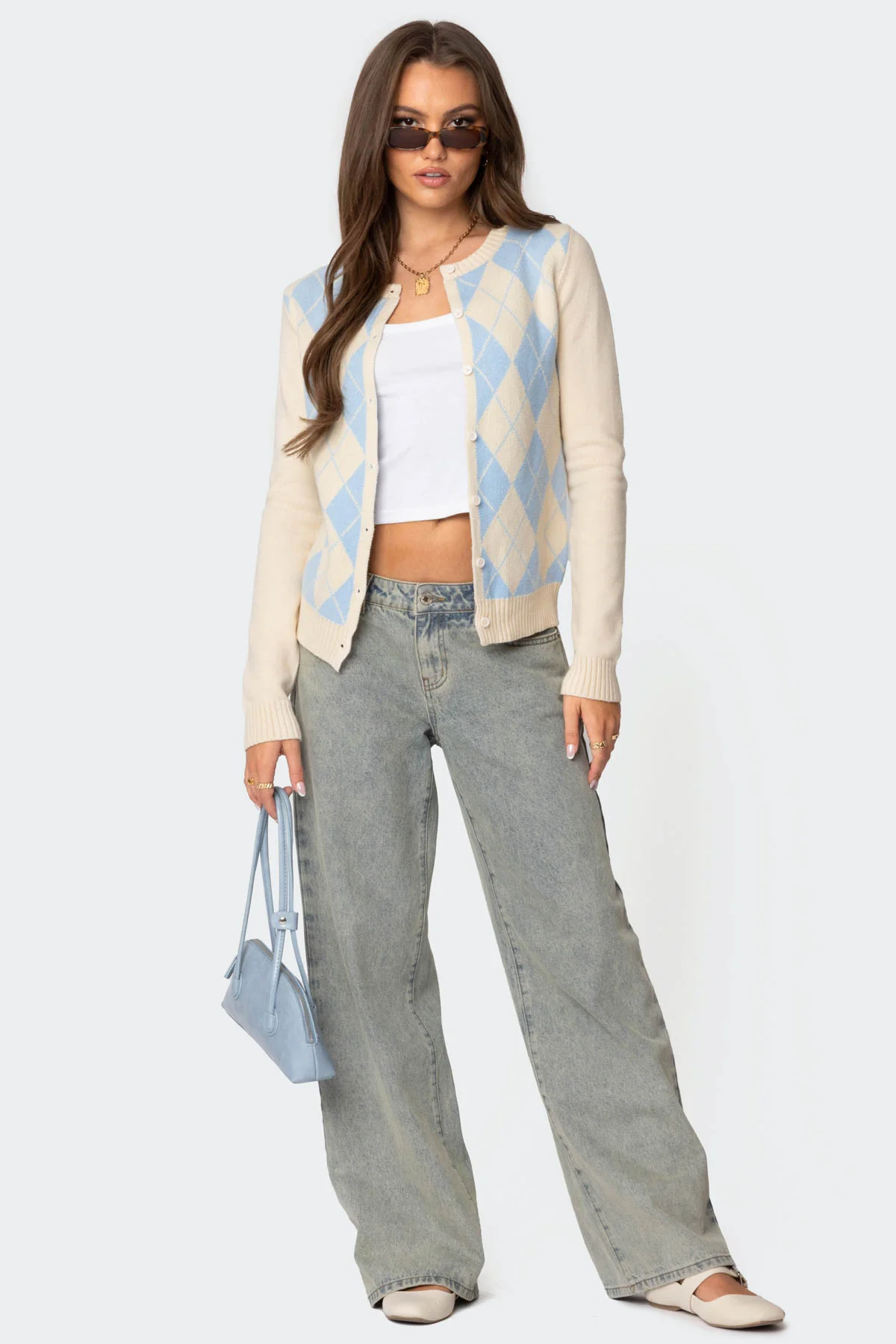 Maybelle Argyle Cardigan - Image 2