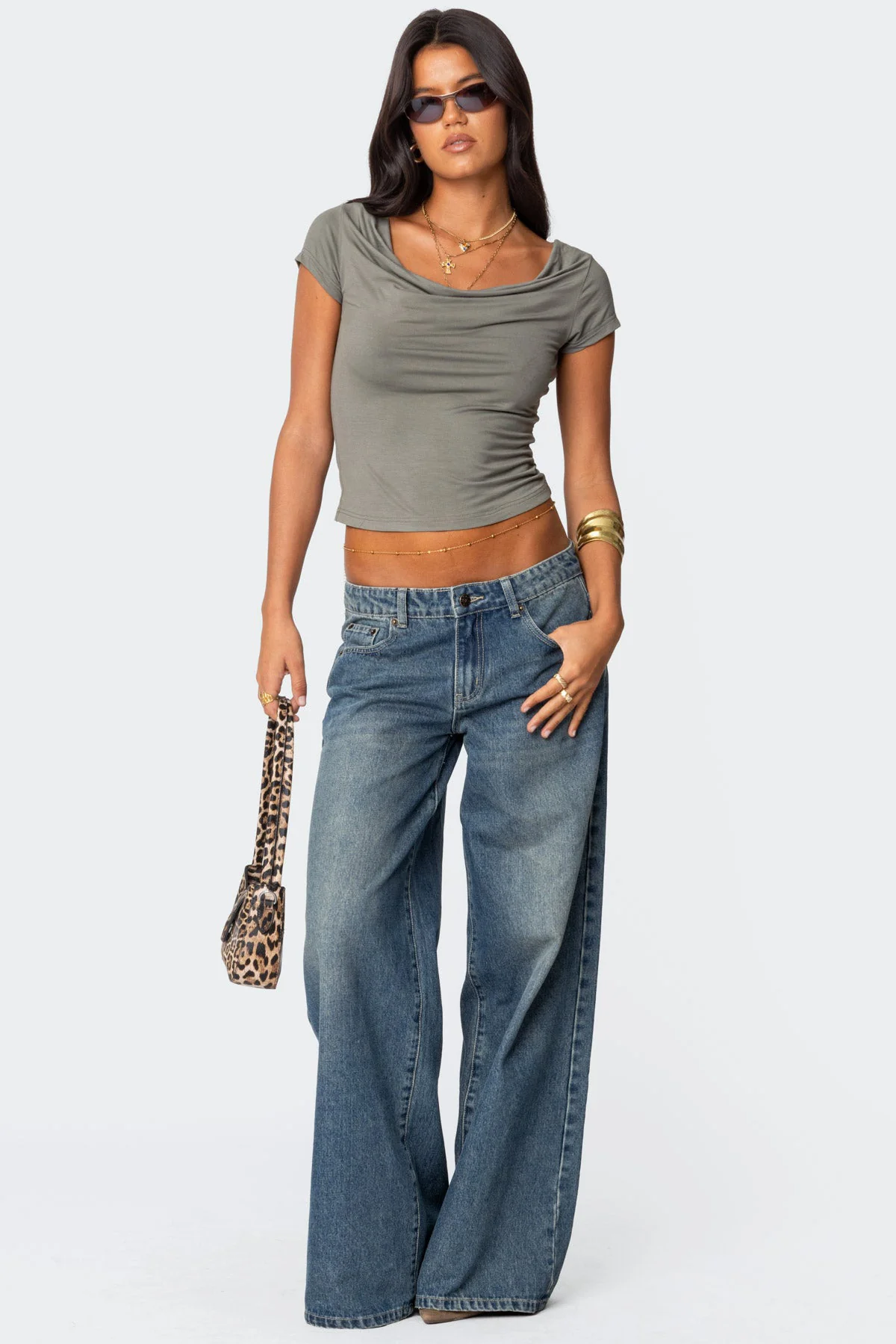 Javi Cowl Neck Top - Image 2