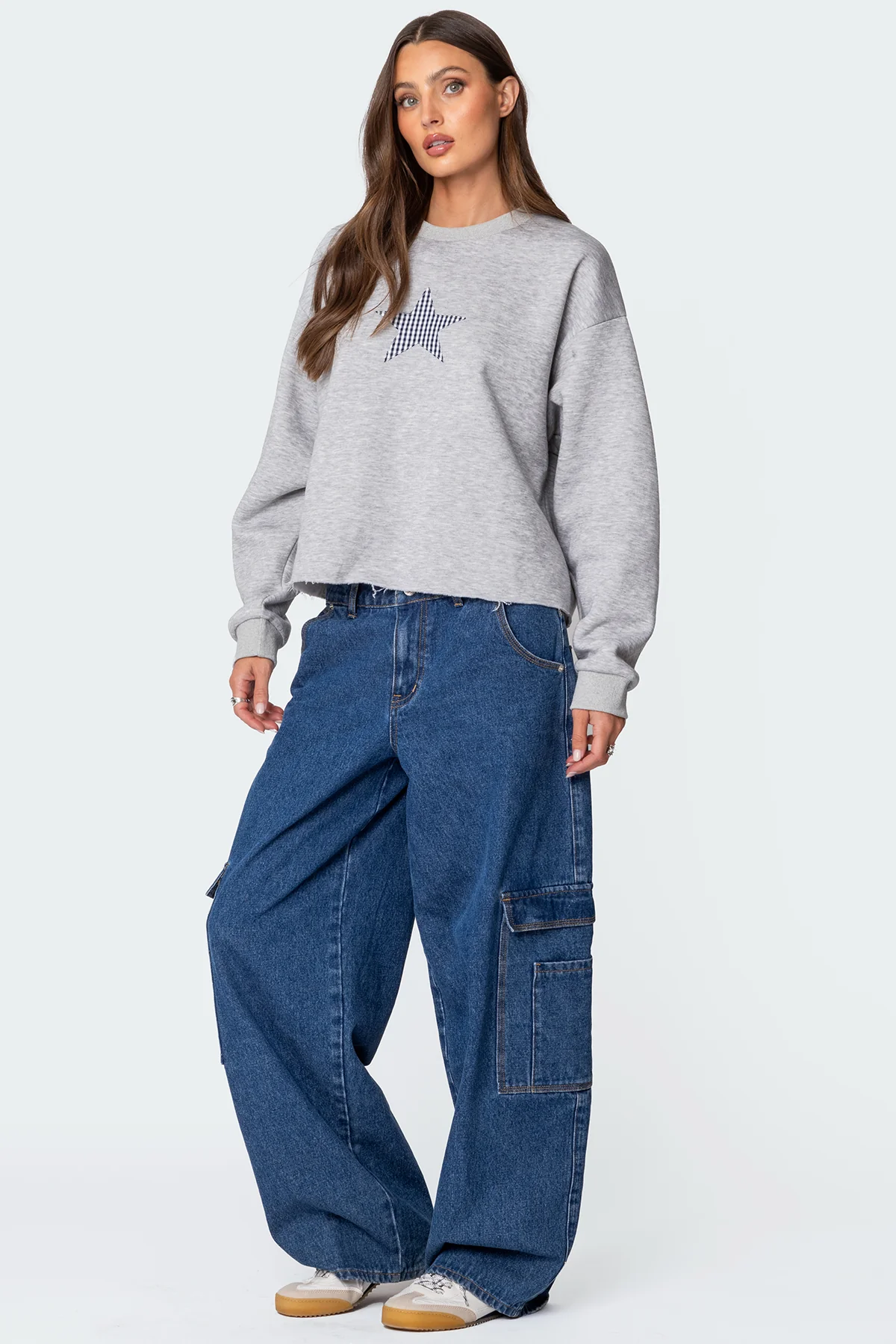Gingham Star Sweatshirt - Image 4