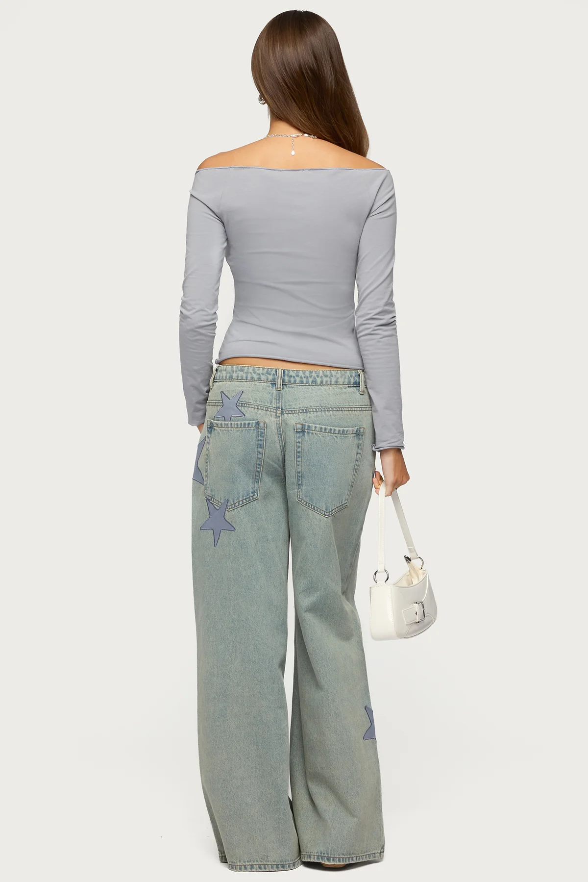 Nattie Off Shoulder V Neck Top - Image 5
