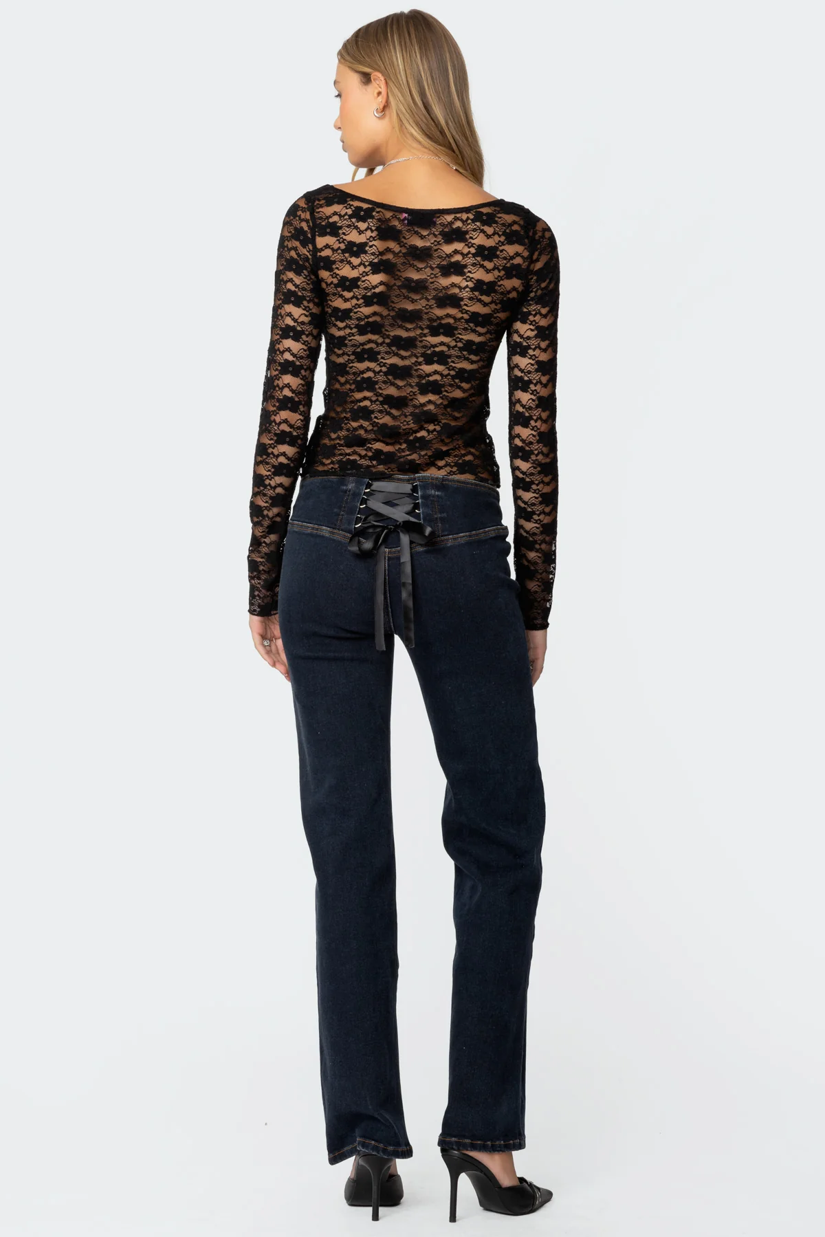 Mykonos Sheer Lace Top - Image 5