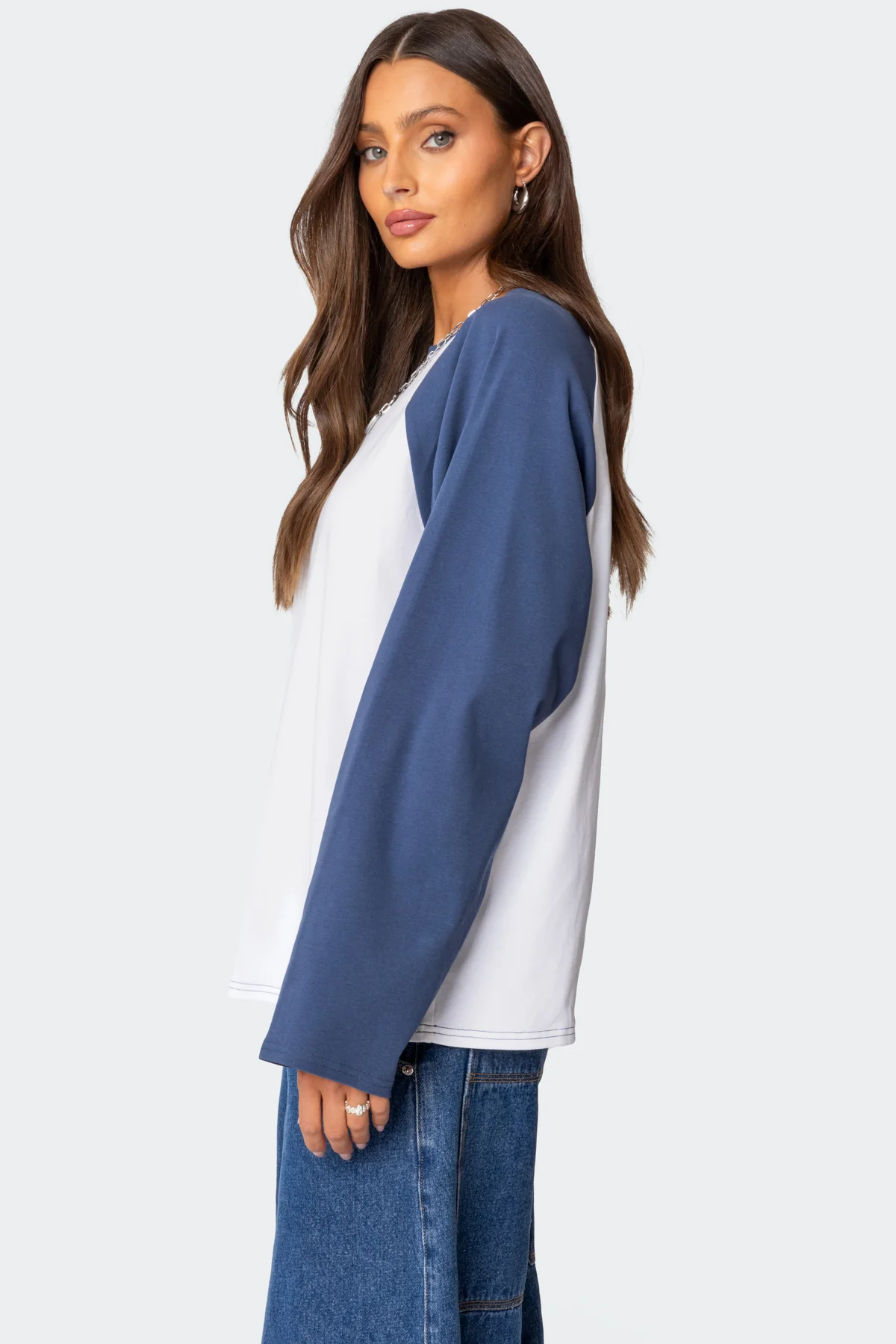 Oversized Raglan Long Sleeve T Shirt - Image 3
