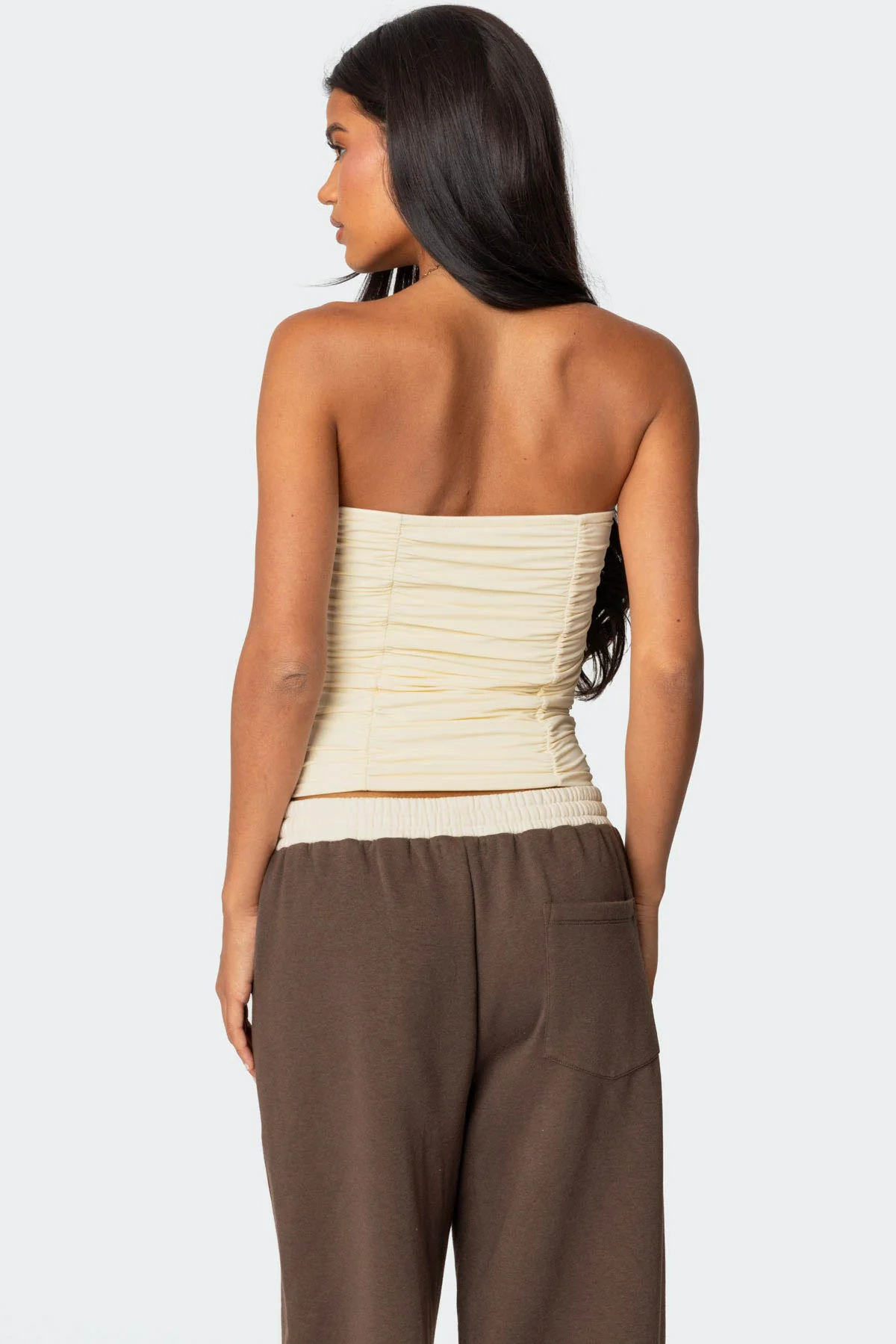Fifi Gathered Strapless Top - Image 4