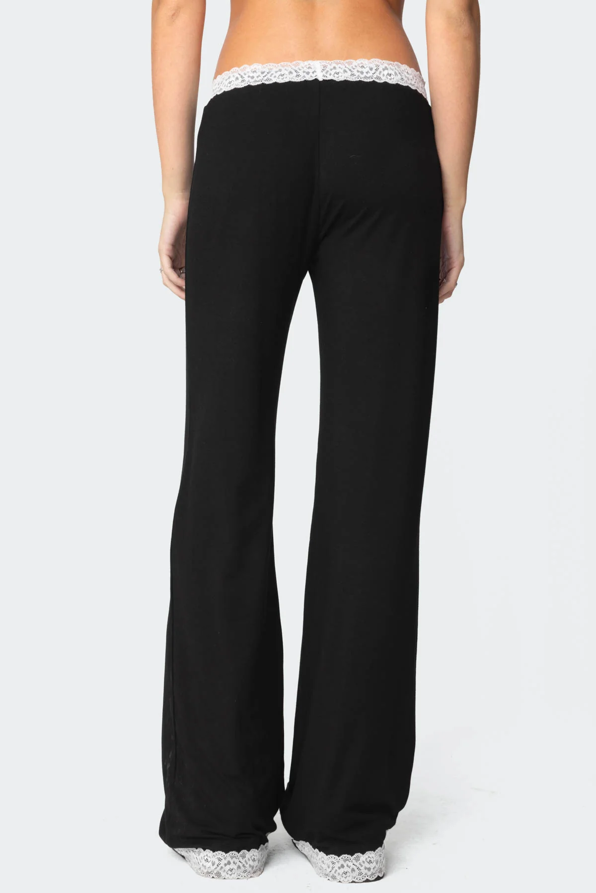 Domino Contrast Lace Trim Pants - Image 5