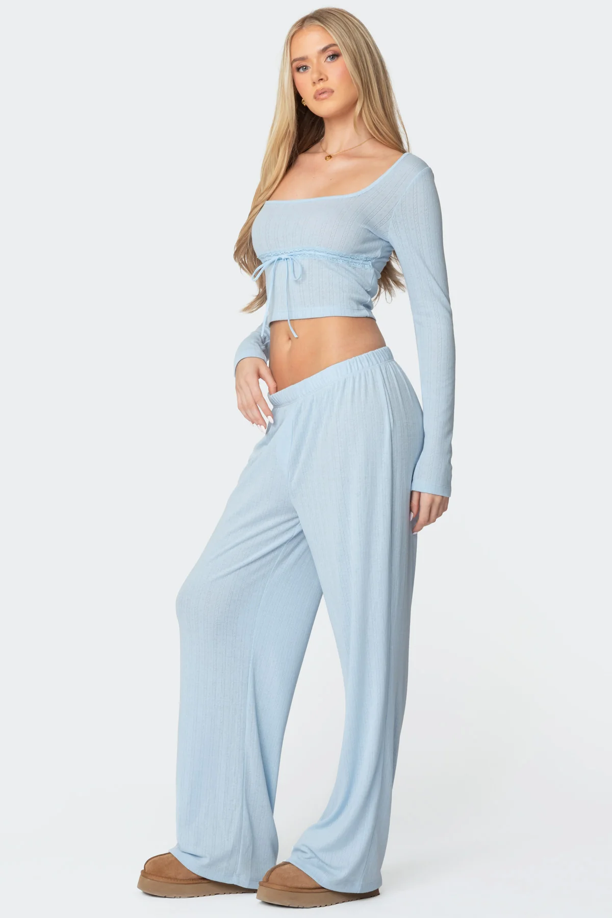 Ren Square Neck Pointelle Top - Image 4