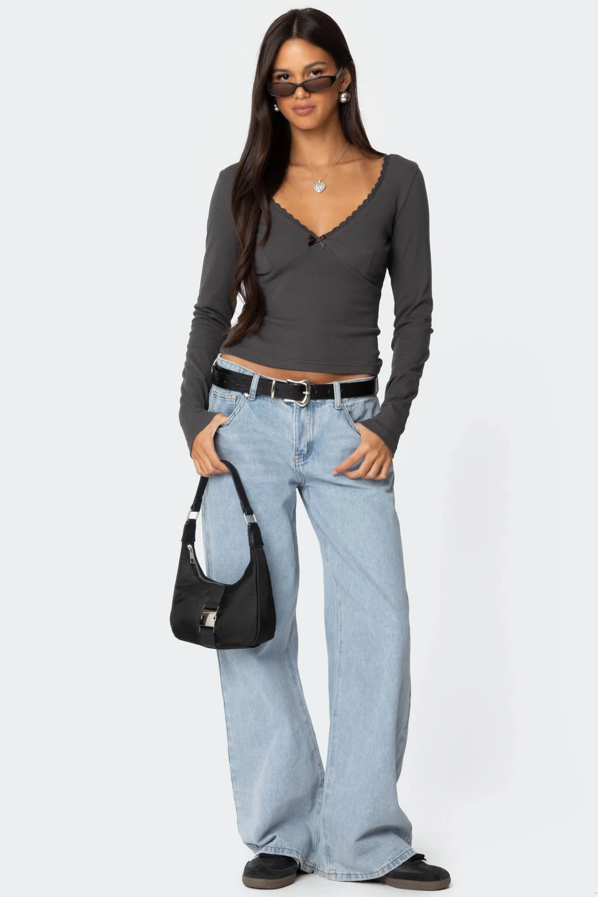 Adrienne Lace Trim Top - Image 2