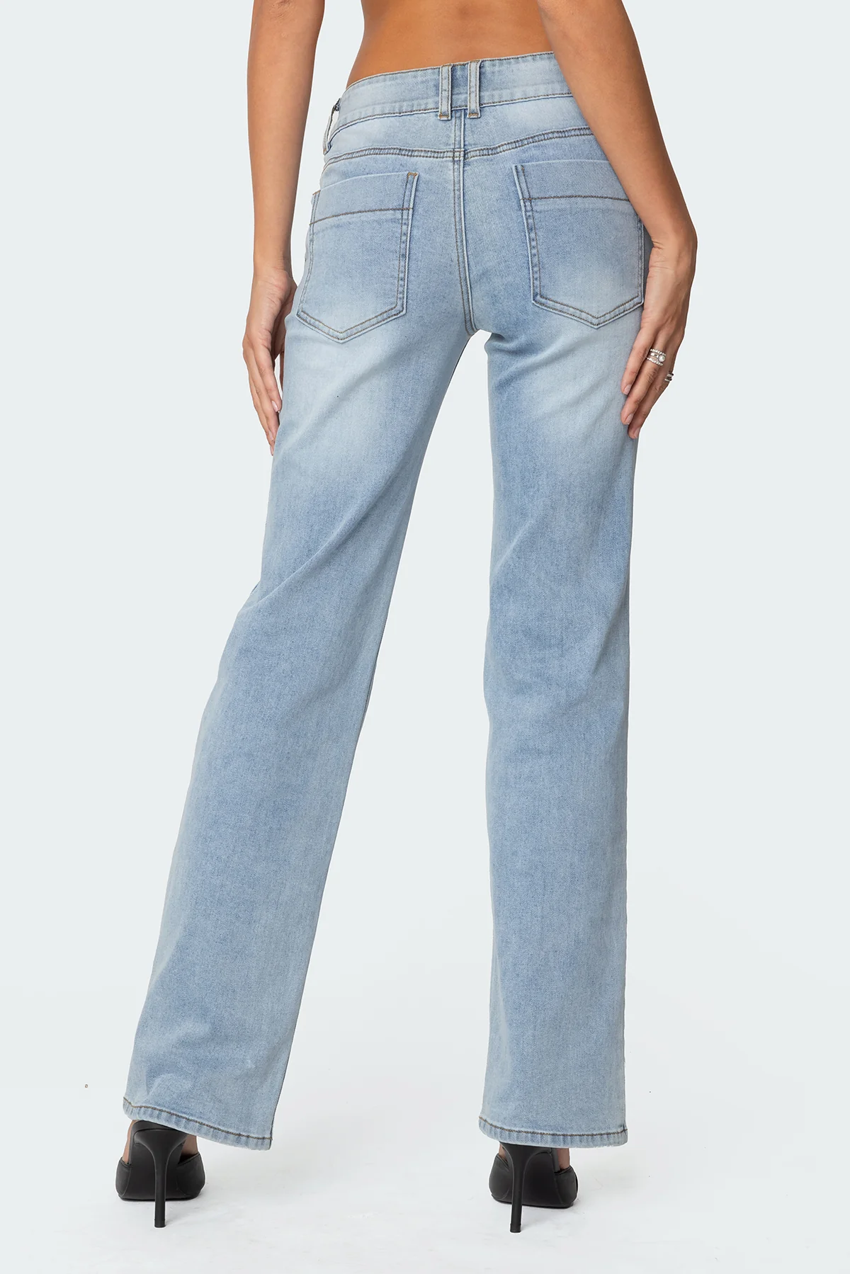 Avril Low Rise Bootcut Jeans - Image 4
