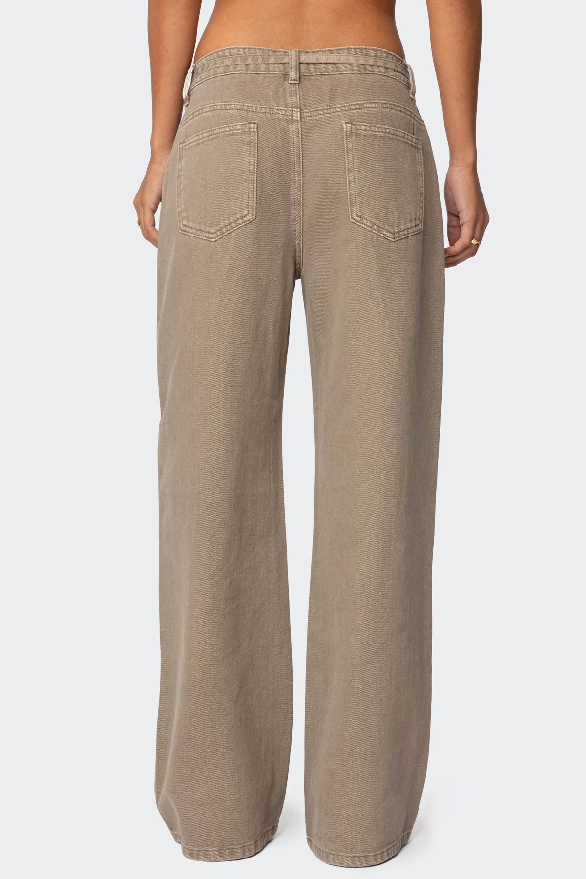 Hudson Tie Belt Low Rise Baggy Jeans - Image 5