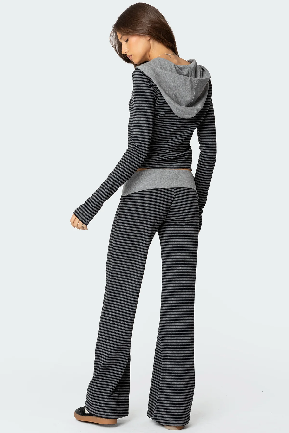 Meggy Striped Foldover Pants - Image 3