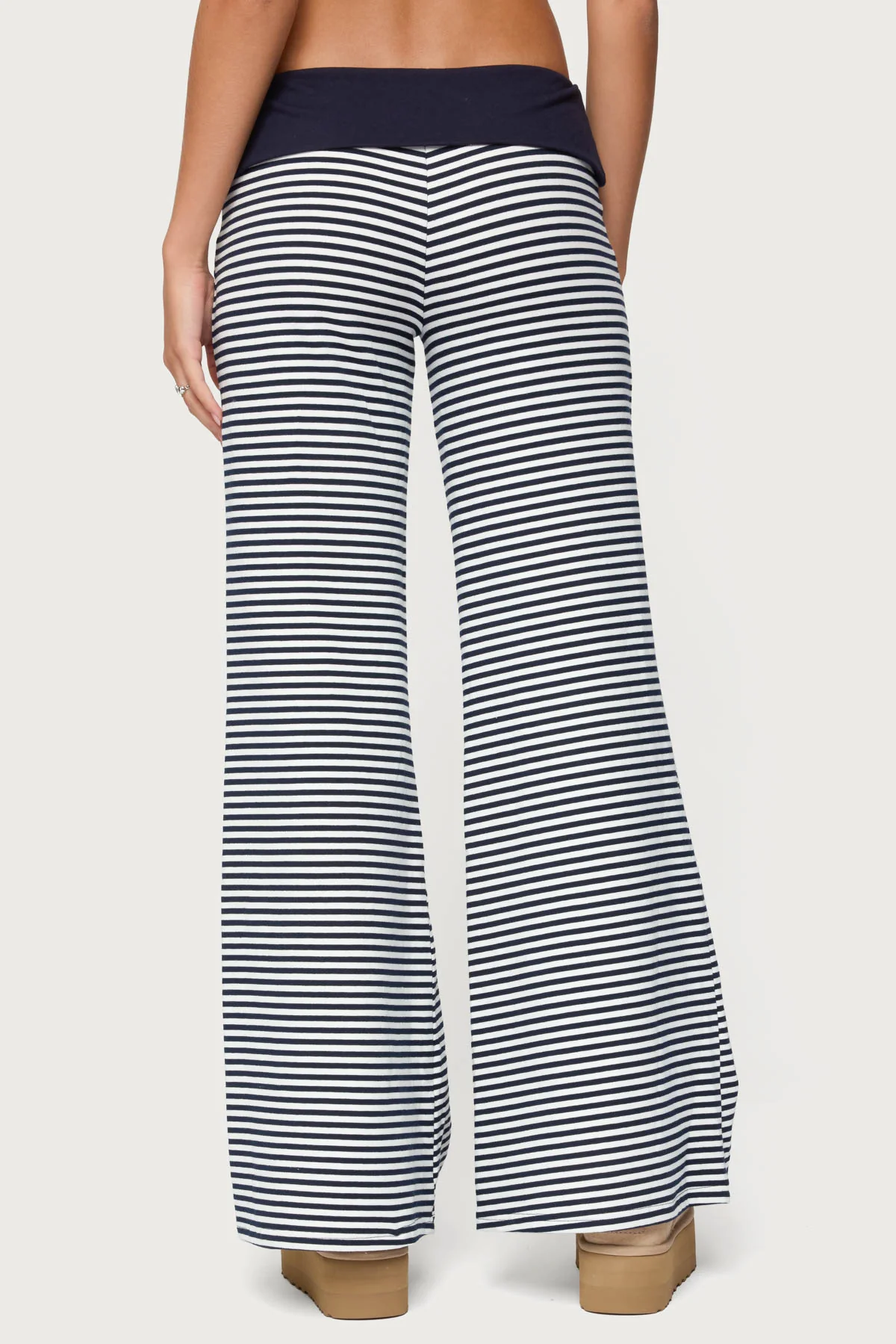 Meggy Striped Foldover Pants - Image 4