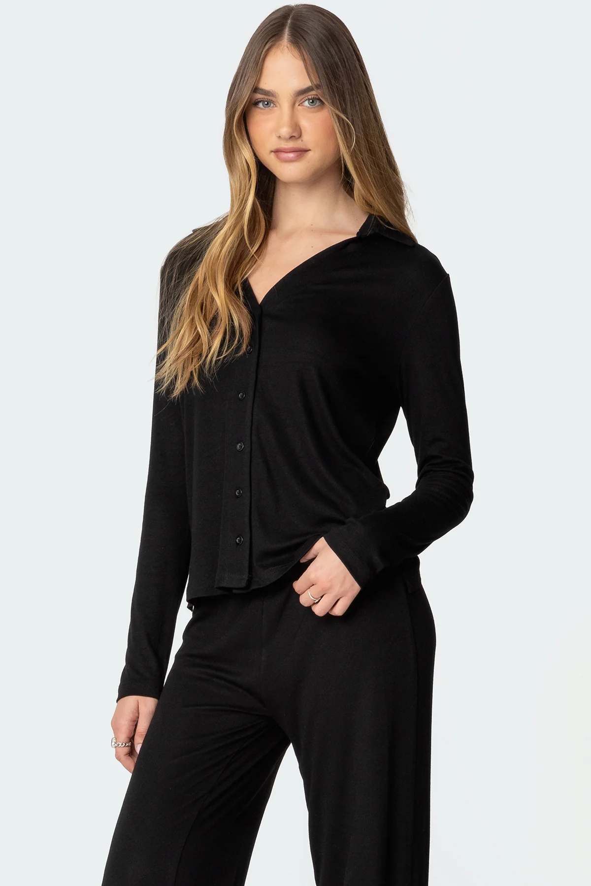 Justina Button Up Top - Image 3